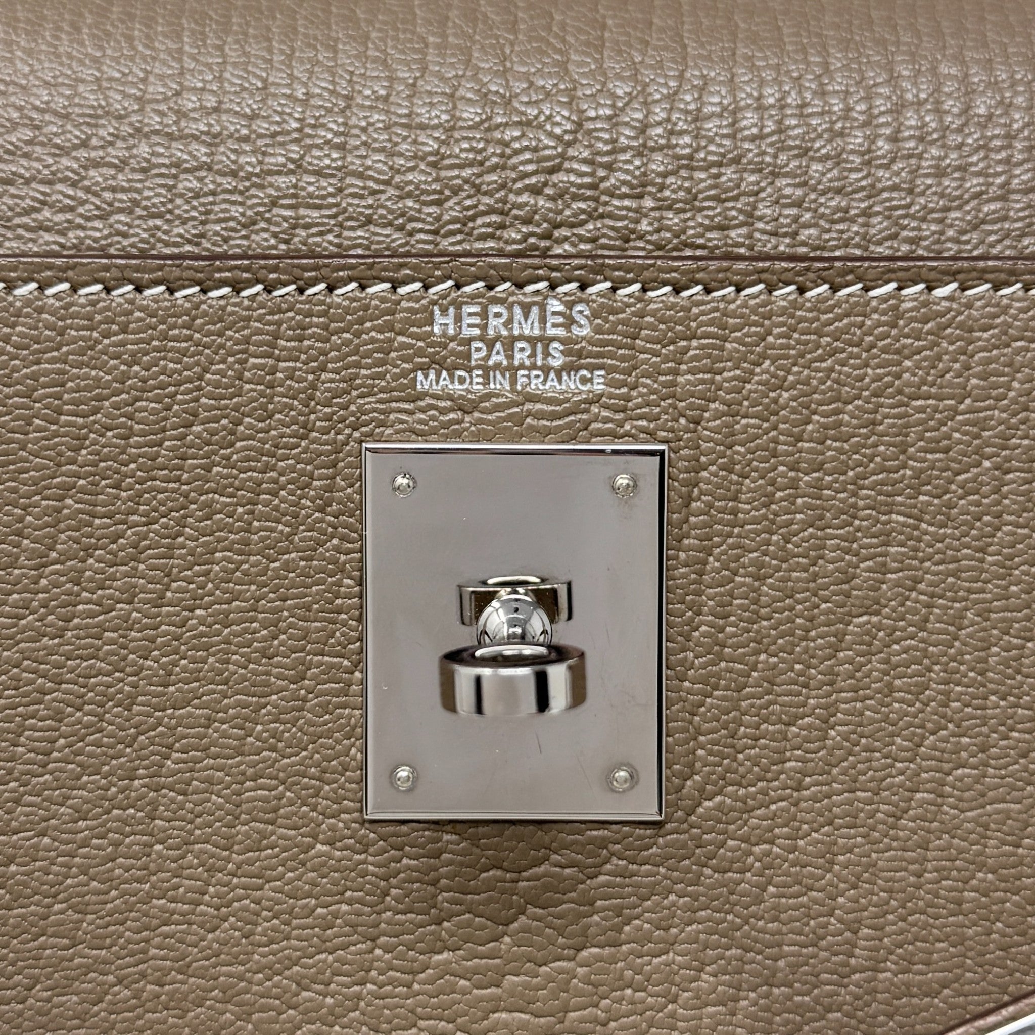 Hermes Etoupe Chevre Kelly 32