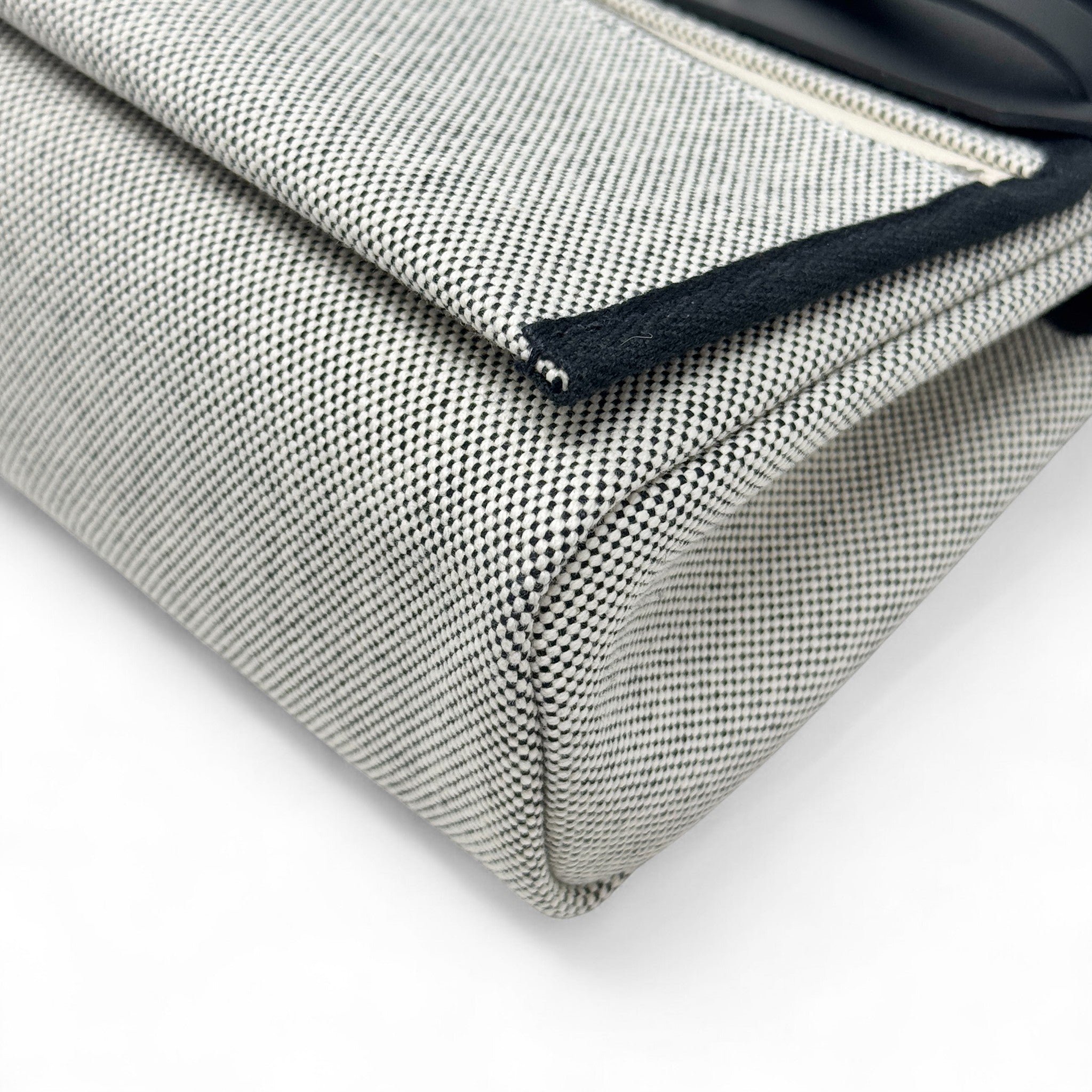 Hermes Ecru Canvas Mini Herbag