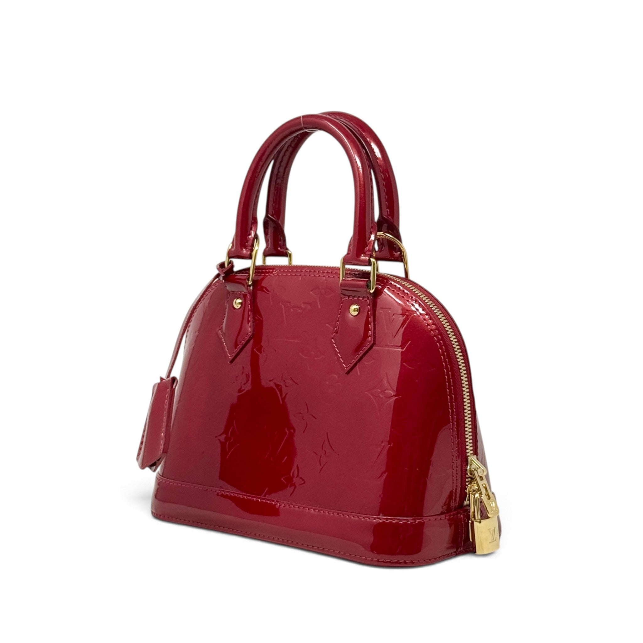 Louis Vuitton Red Monogram Vernis Alma BB