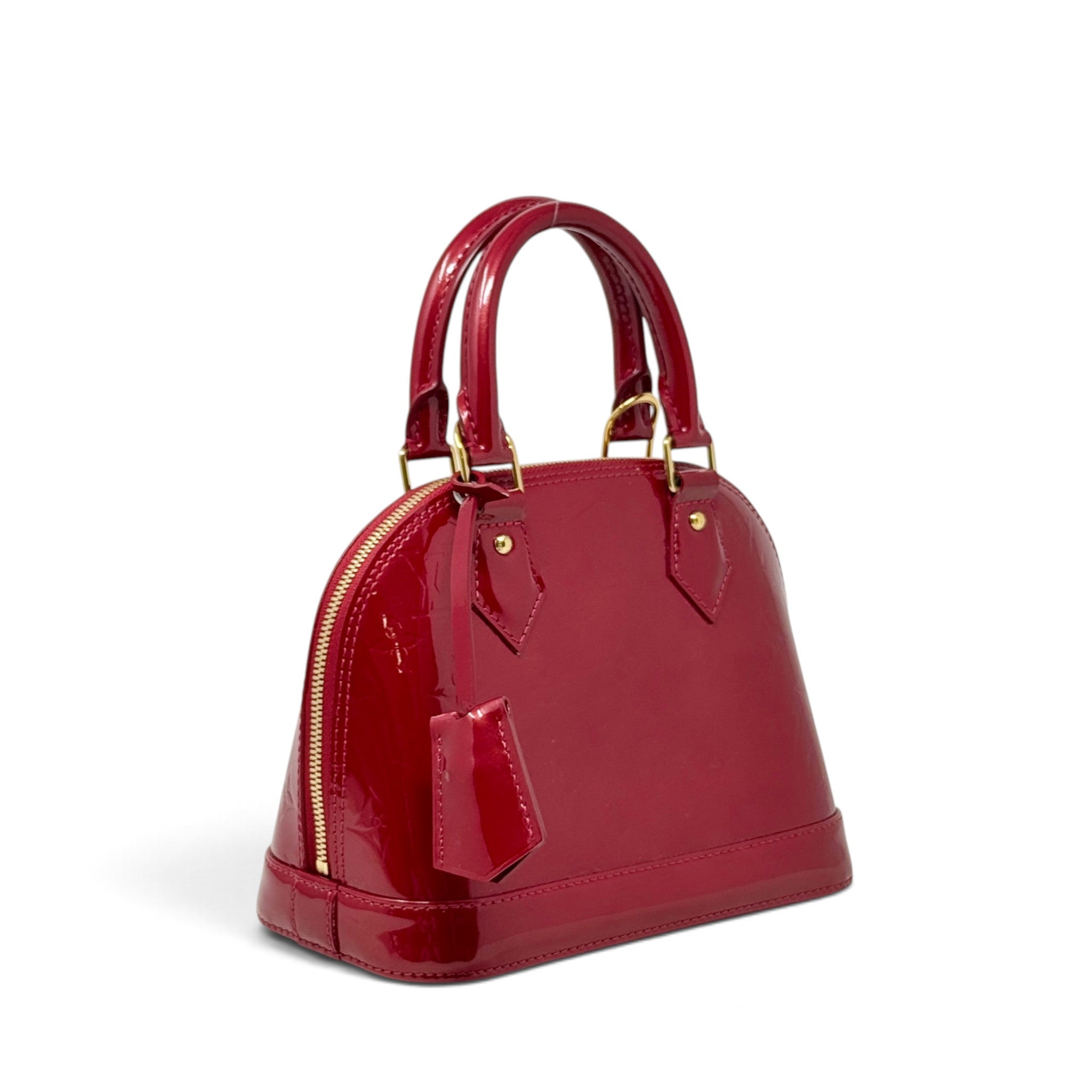 Louis Vuitton Red Monogram Vernis Alma BB