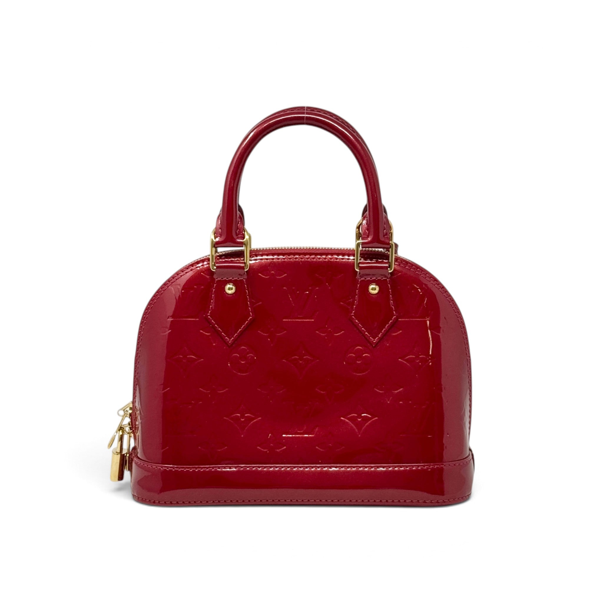Louis Vuitton Red Monogram Vernis Alma BB
