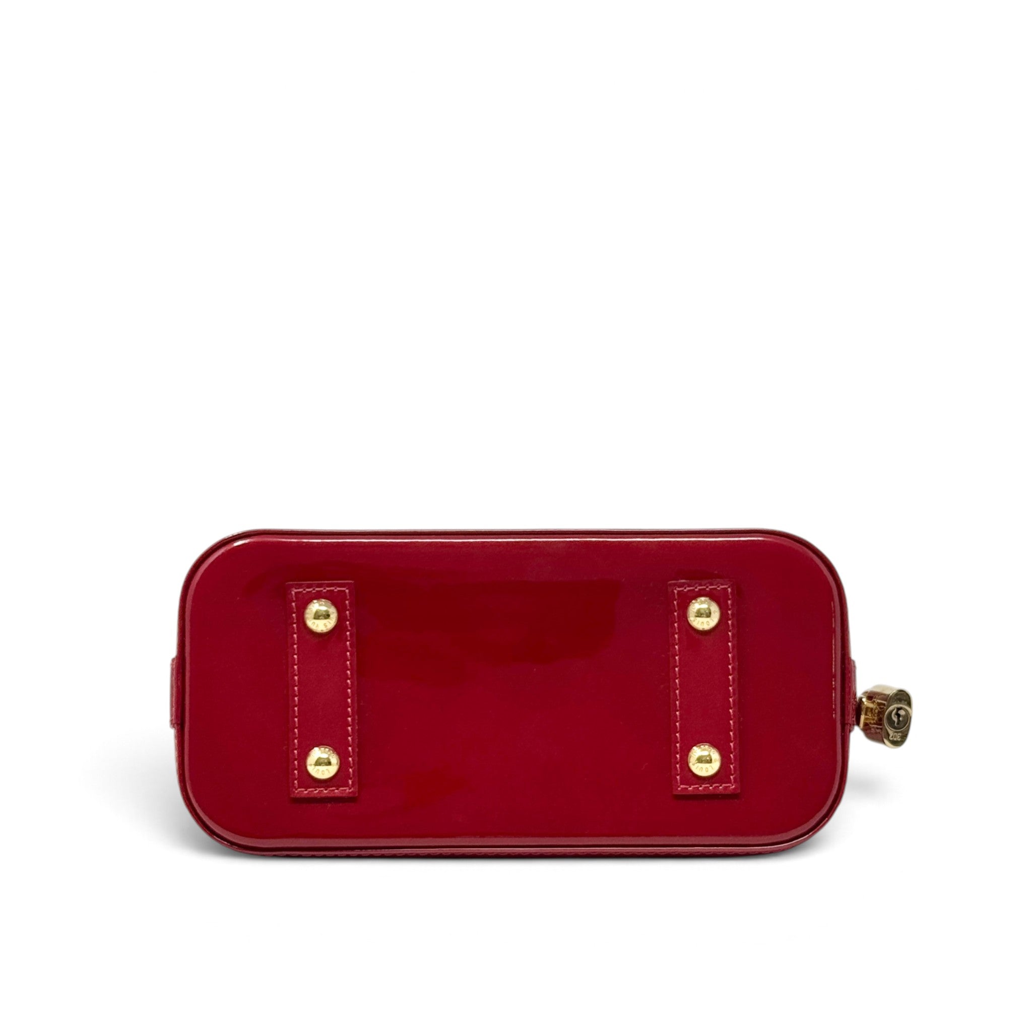 Louis Vuitton Red Monogram Vernis Alma BB