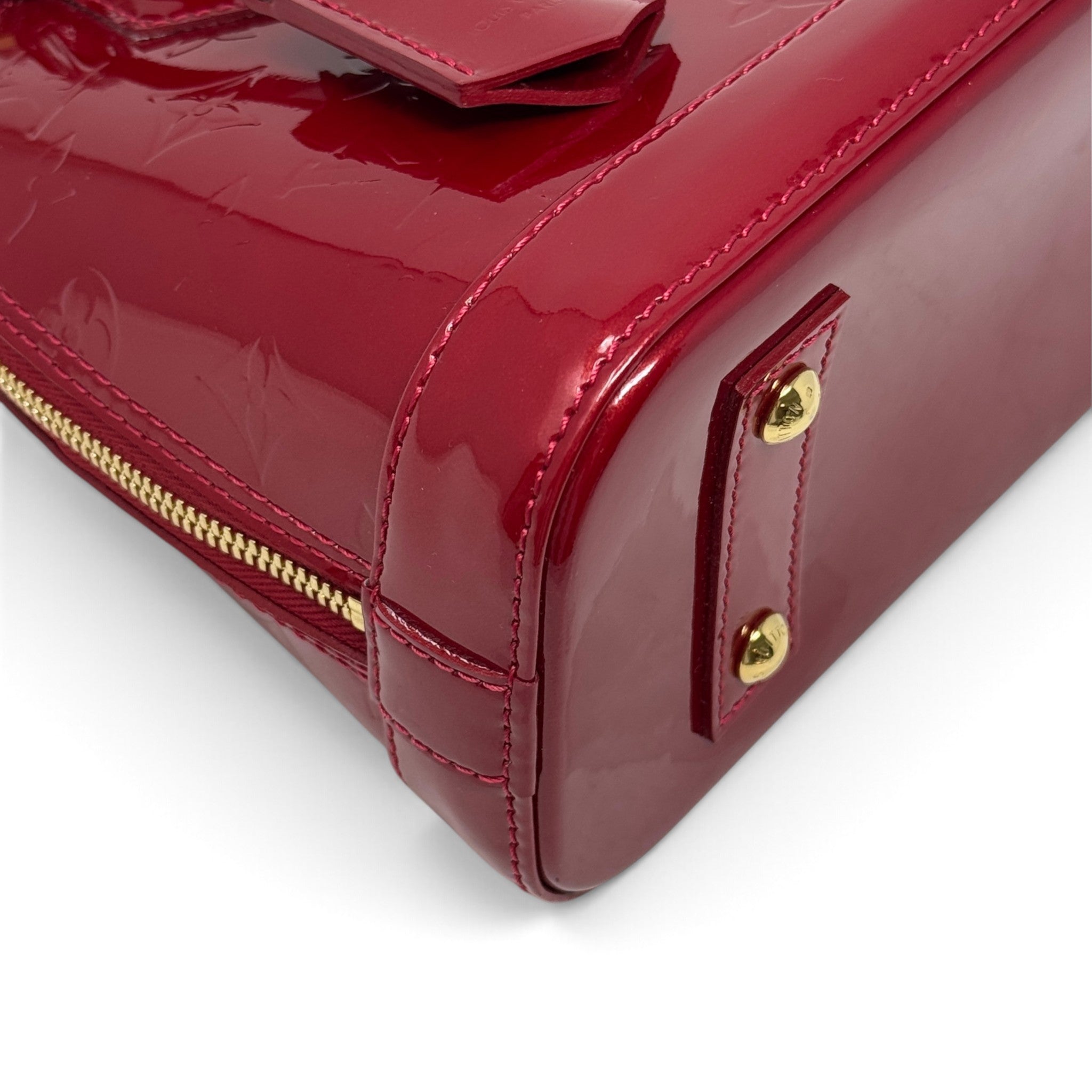 Louis Vuitton Red Monogram Vernis Alma BB