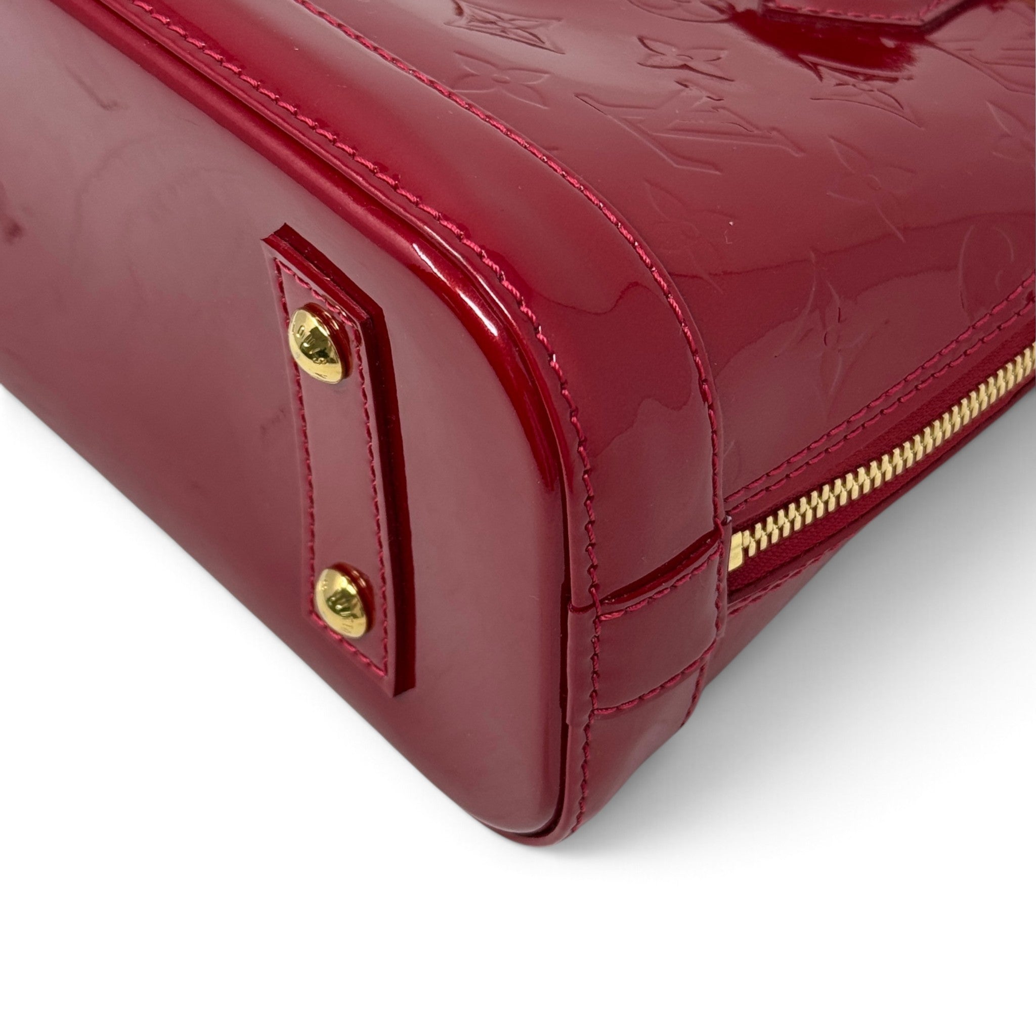 Louis Vuitton Red Monogram Vernis Alma BB