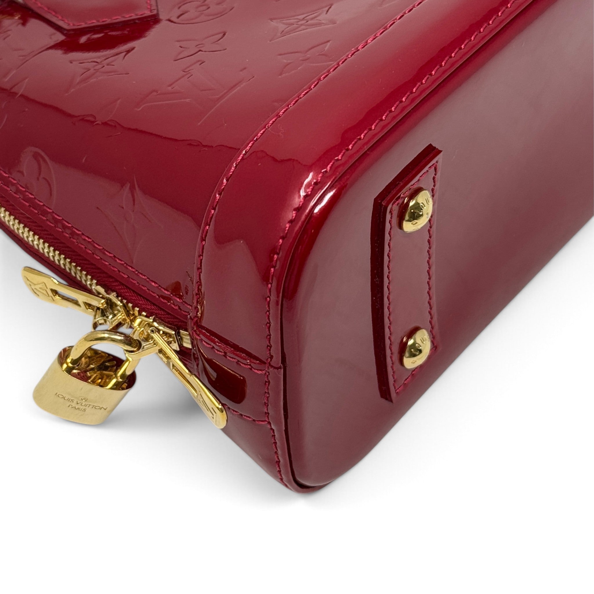 Louis Vuitton Red Monogram Vernis Alma BB