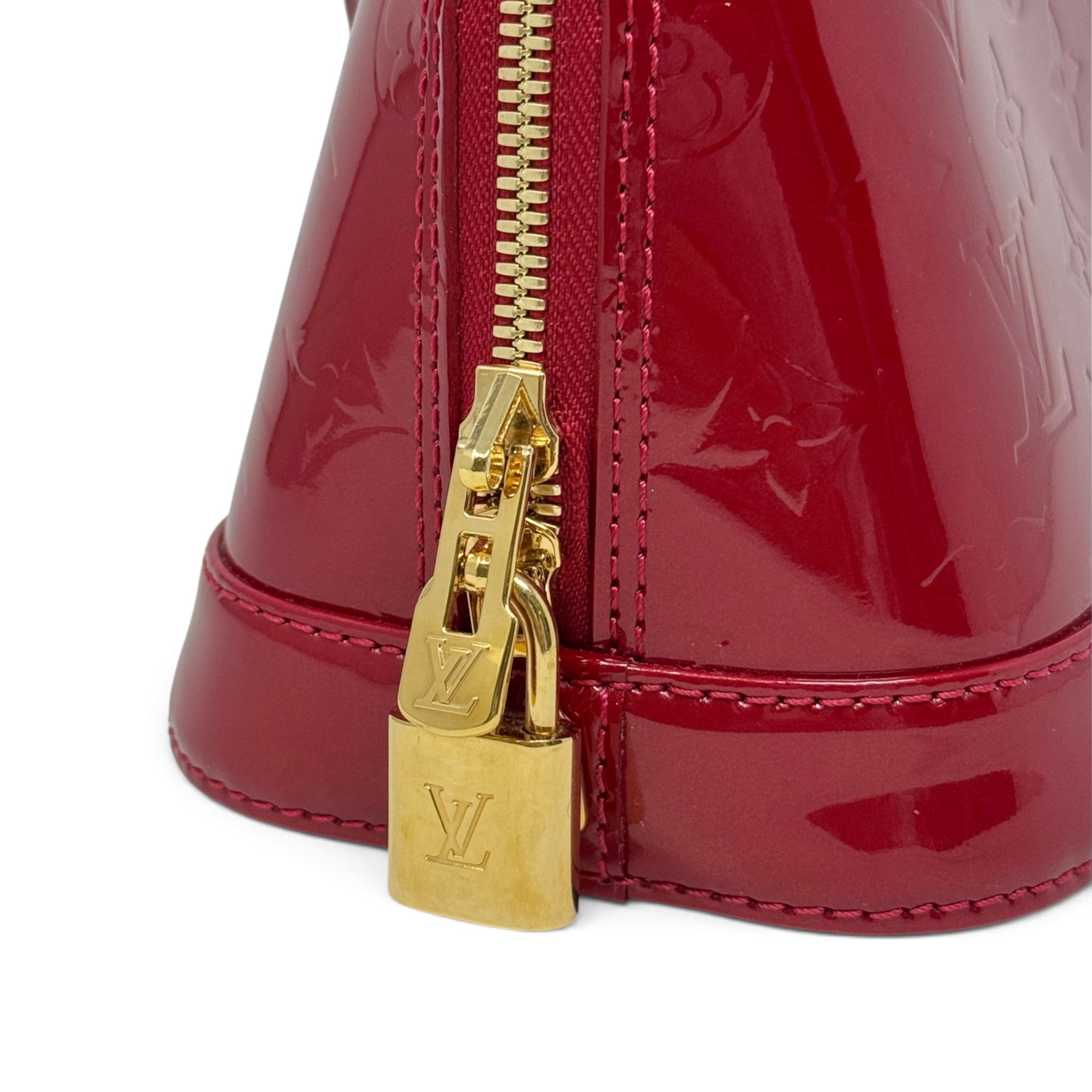 Louis Vuitton Red Monogram Vernis Alma BB