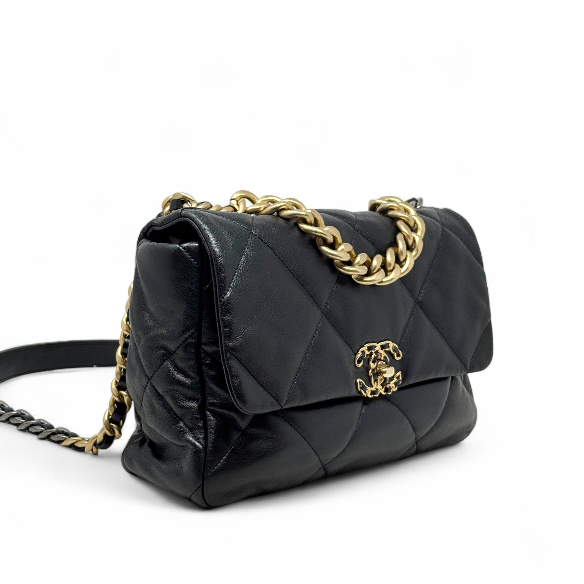 Chanel Black Medium 19 Flap