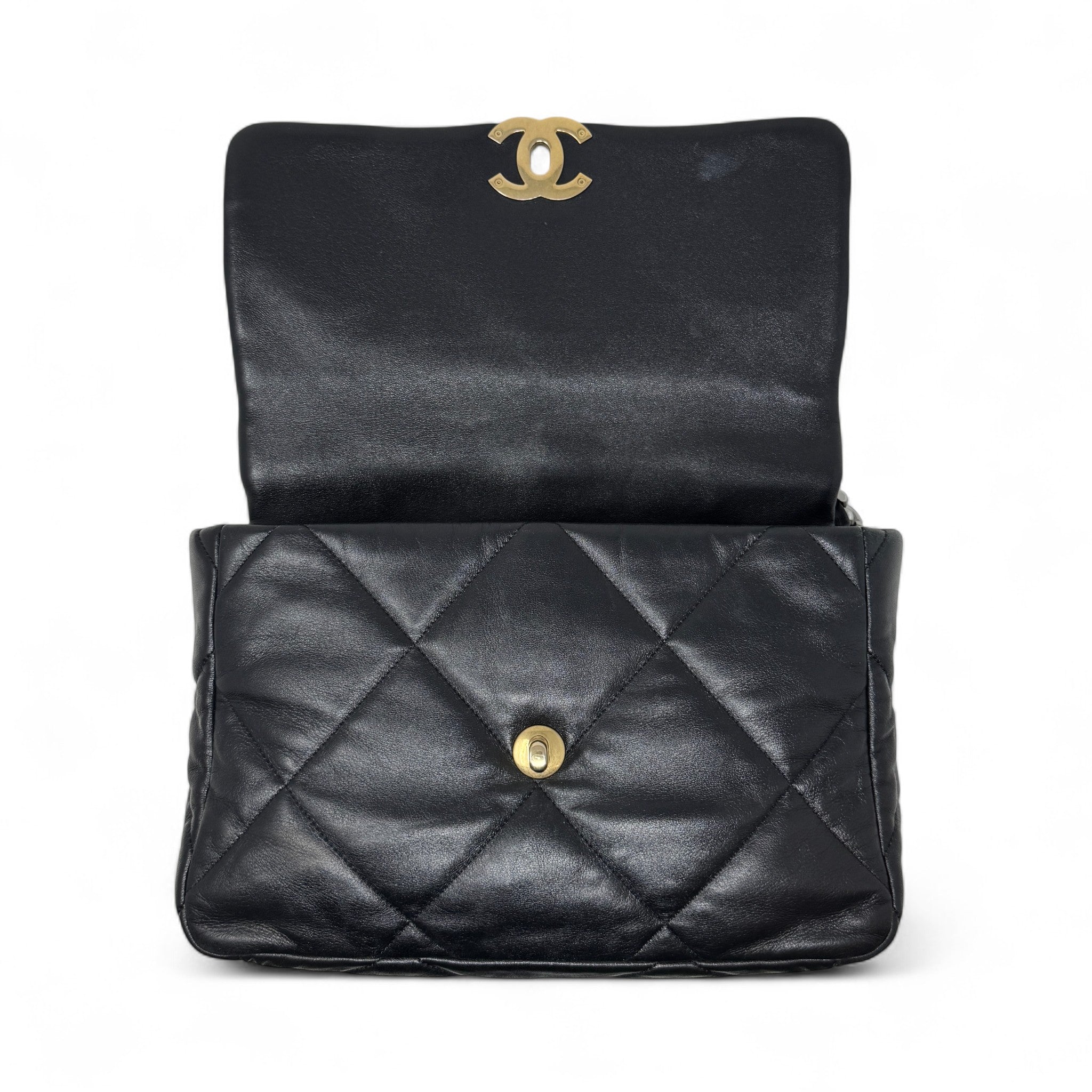 Chanel Black Medium 19 Flap