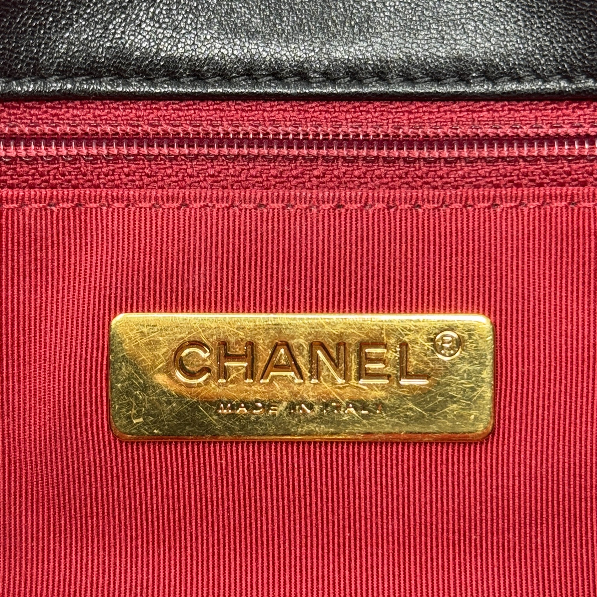 Chanel Black Medium 19 Flap