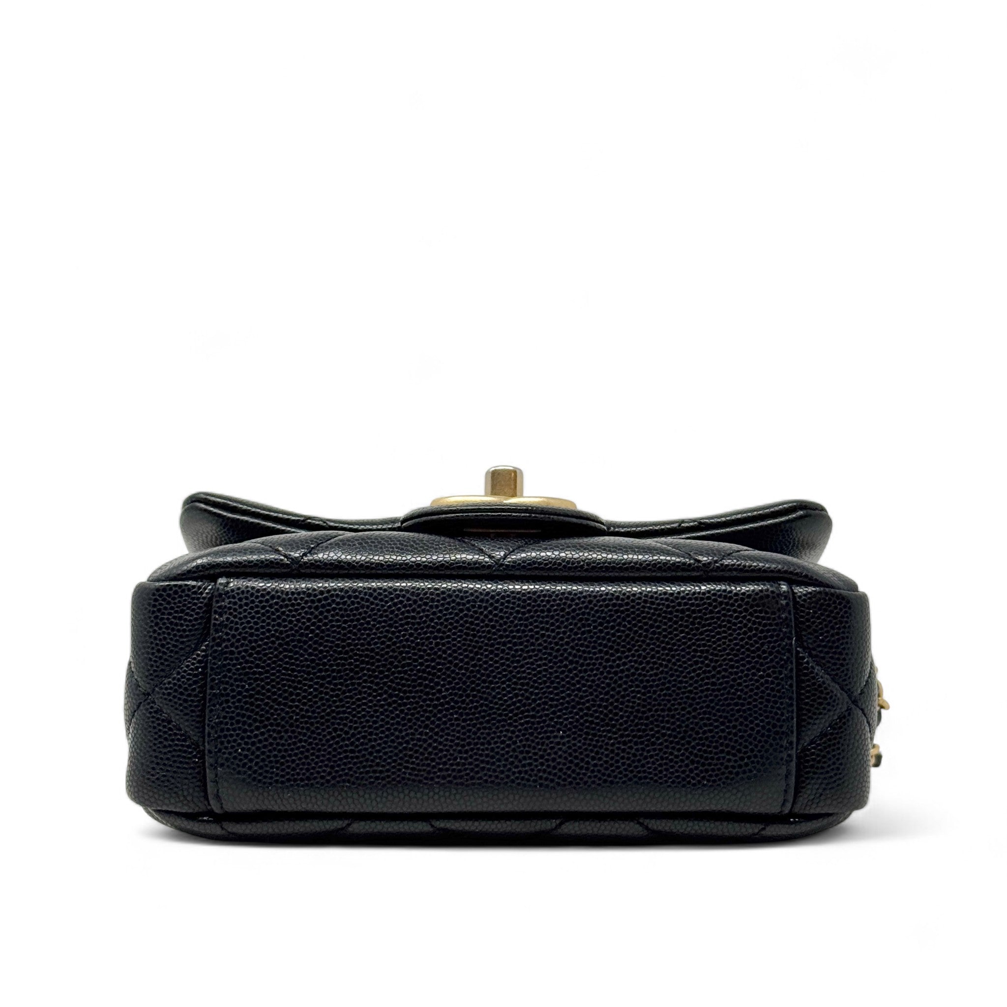 Chanel Black Mini Twist Your Buttons Flap