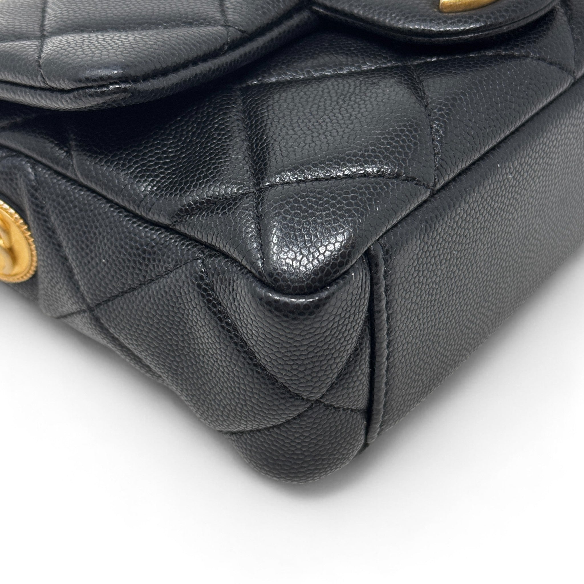 Chanel Black Mini Twist Your Buttons Flap
