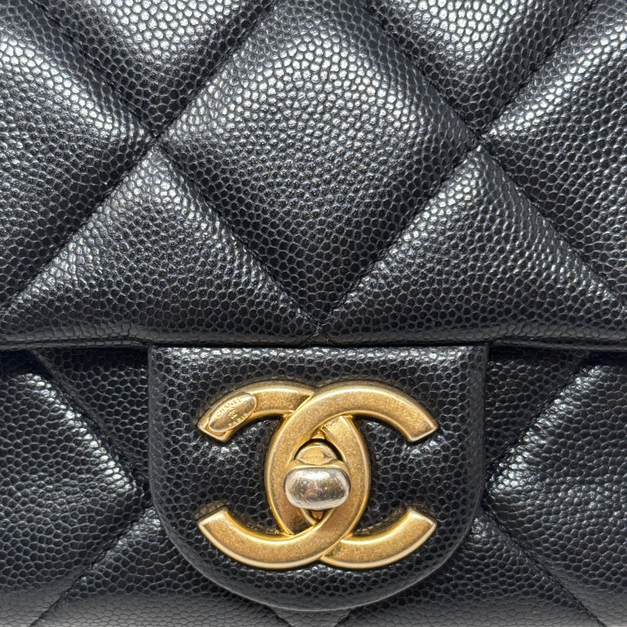 Chanel Black Mini Twist Your Buttons Flap