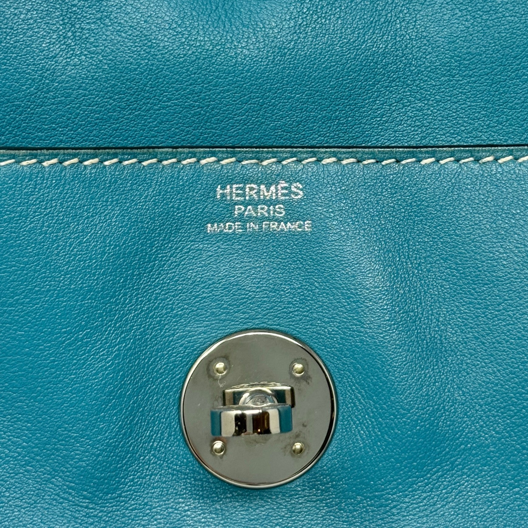 Hermes Turquoise Swift Lindy 30