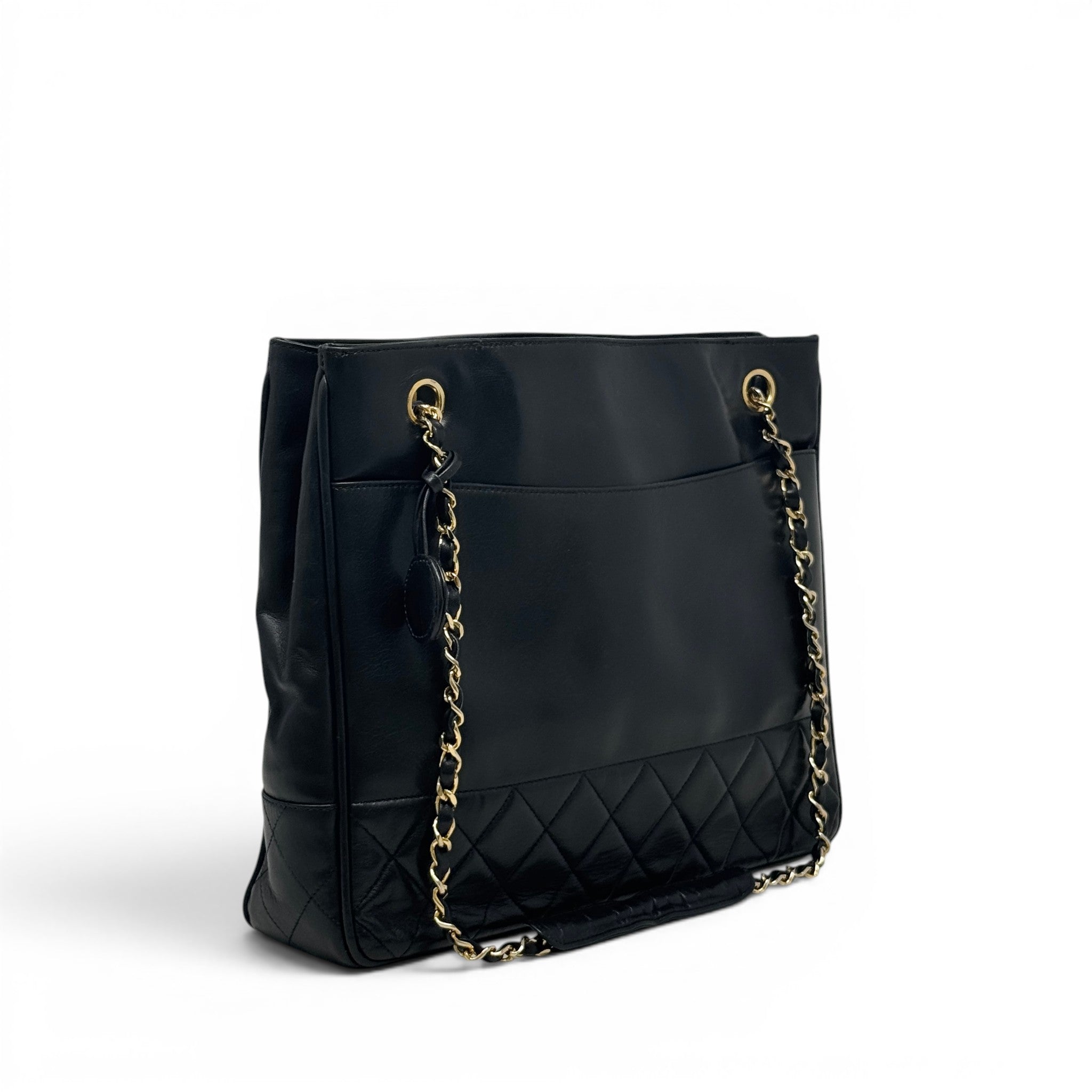 Chanel Black Vintage Timeless Chain Tote