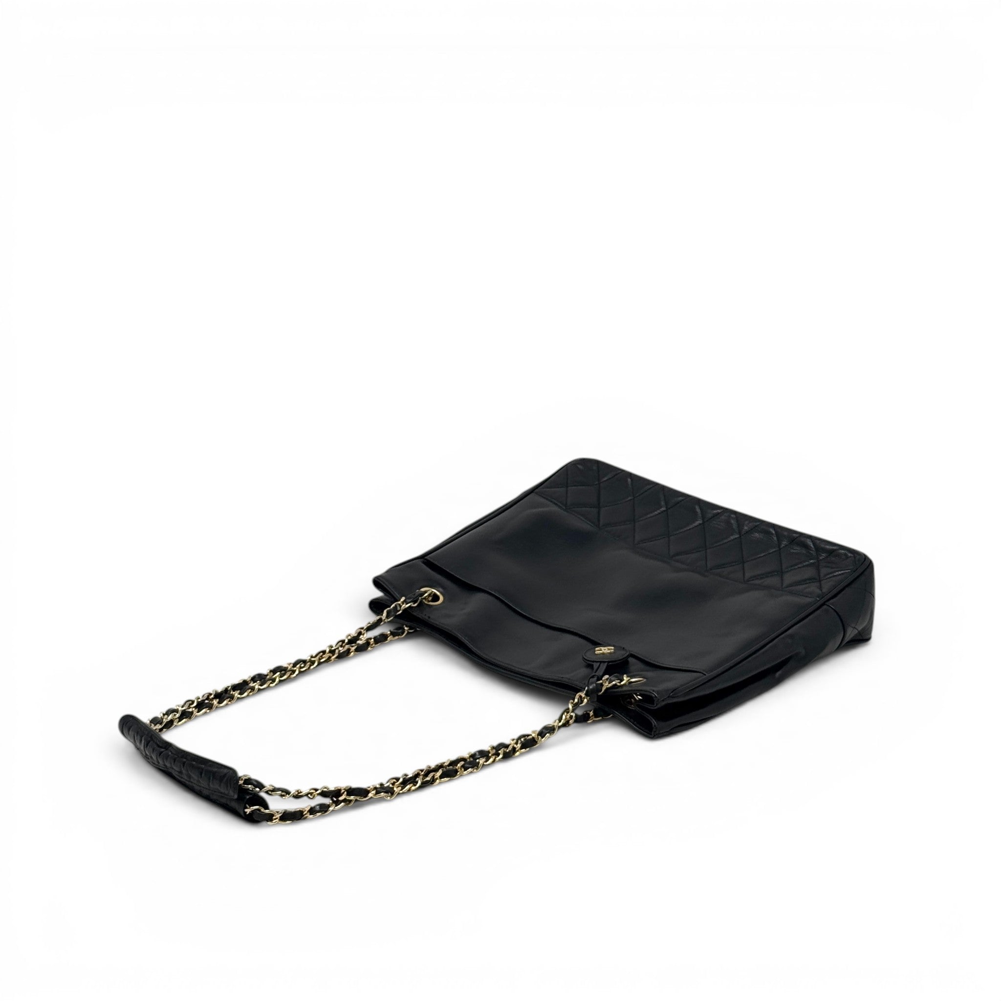 Chanel Black Vintage Timeless Chain Tote