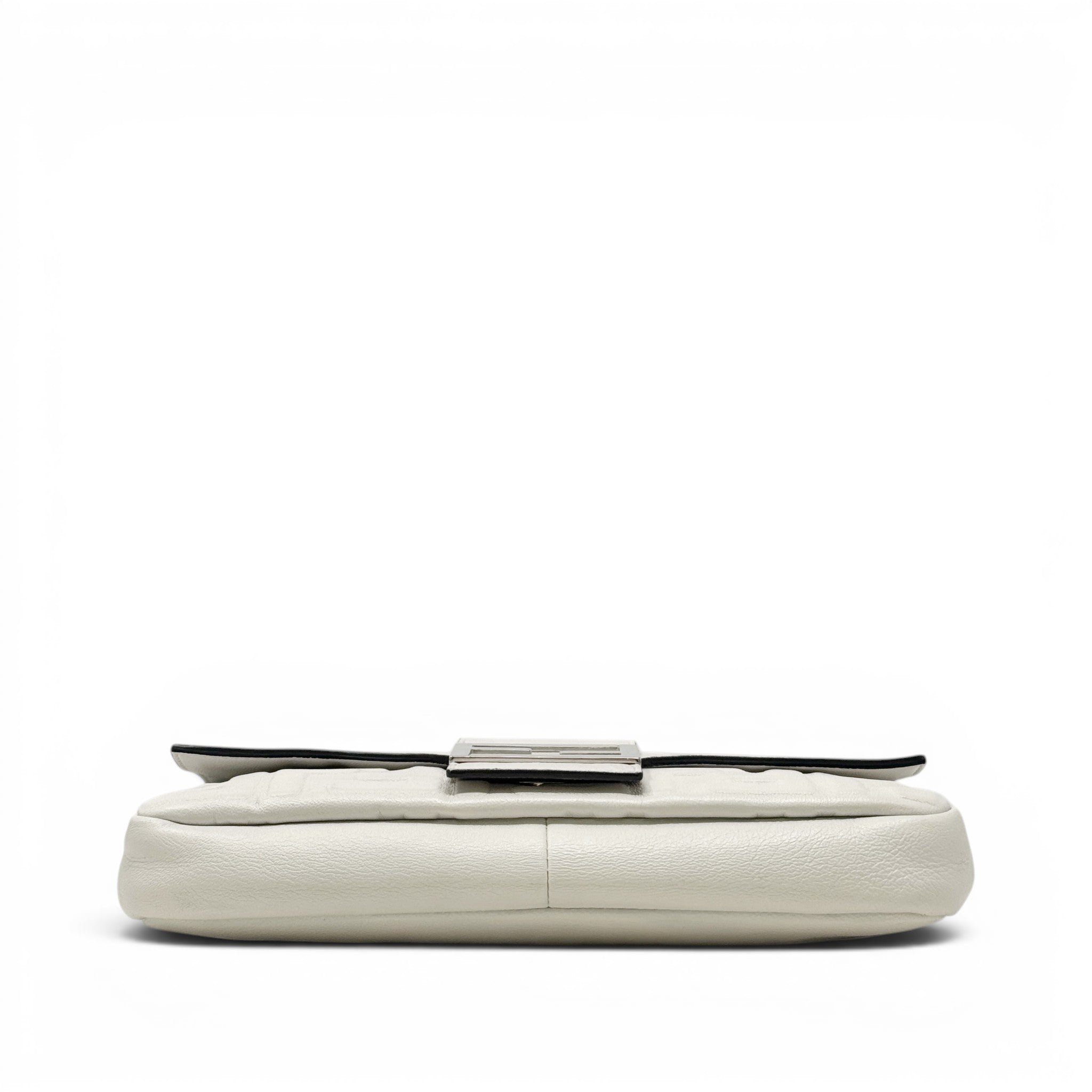 Fendi White Small Baguette Bag