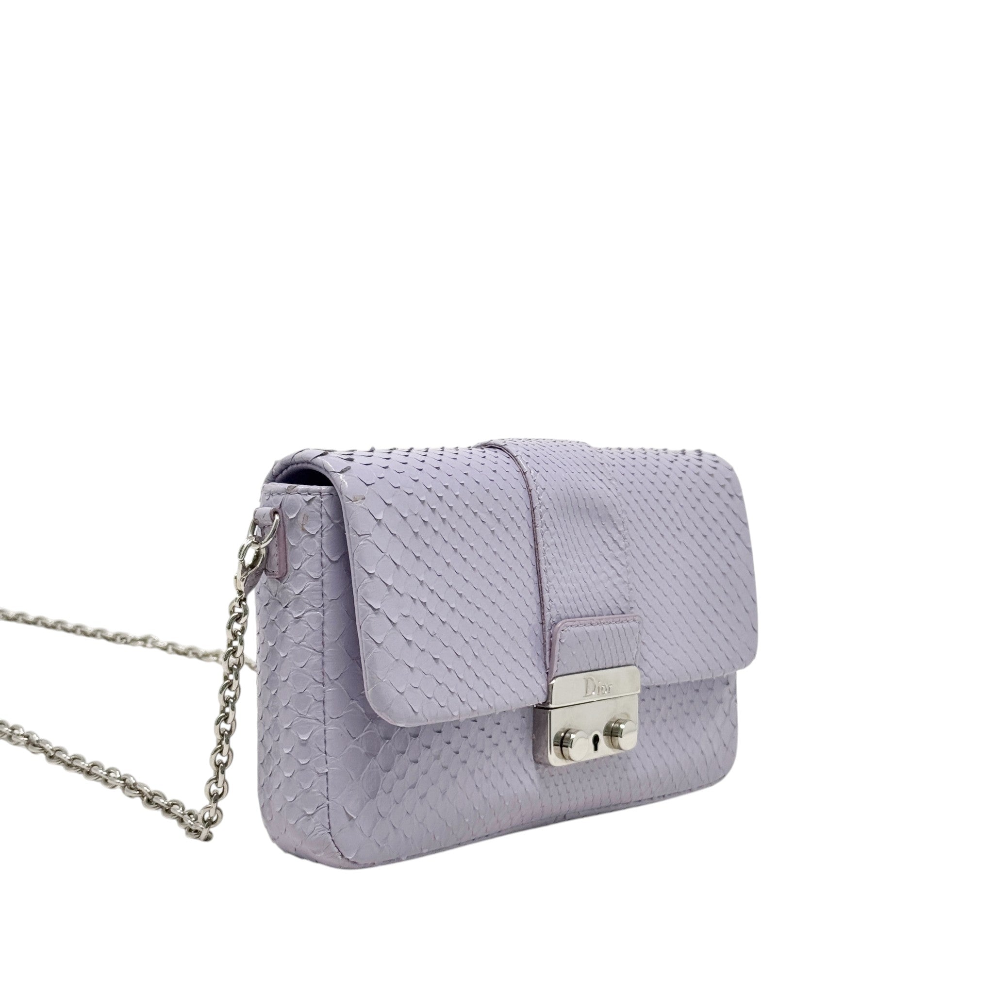 Dior Purple Python Miss Dior Promenade Bag