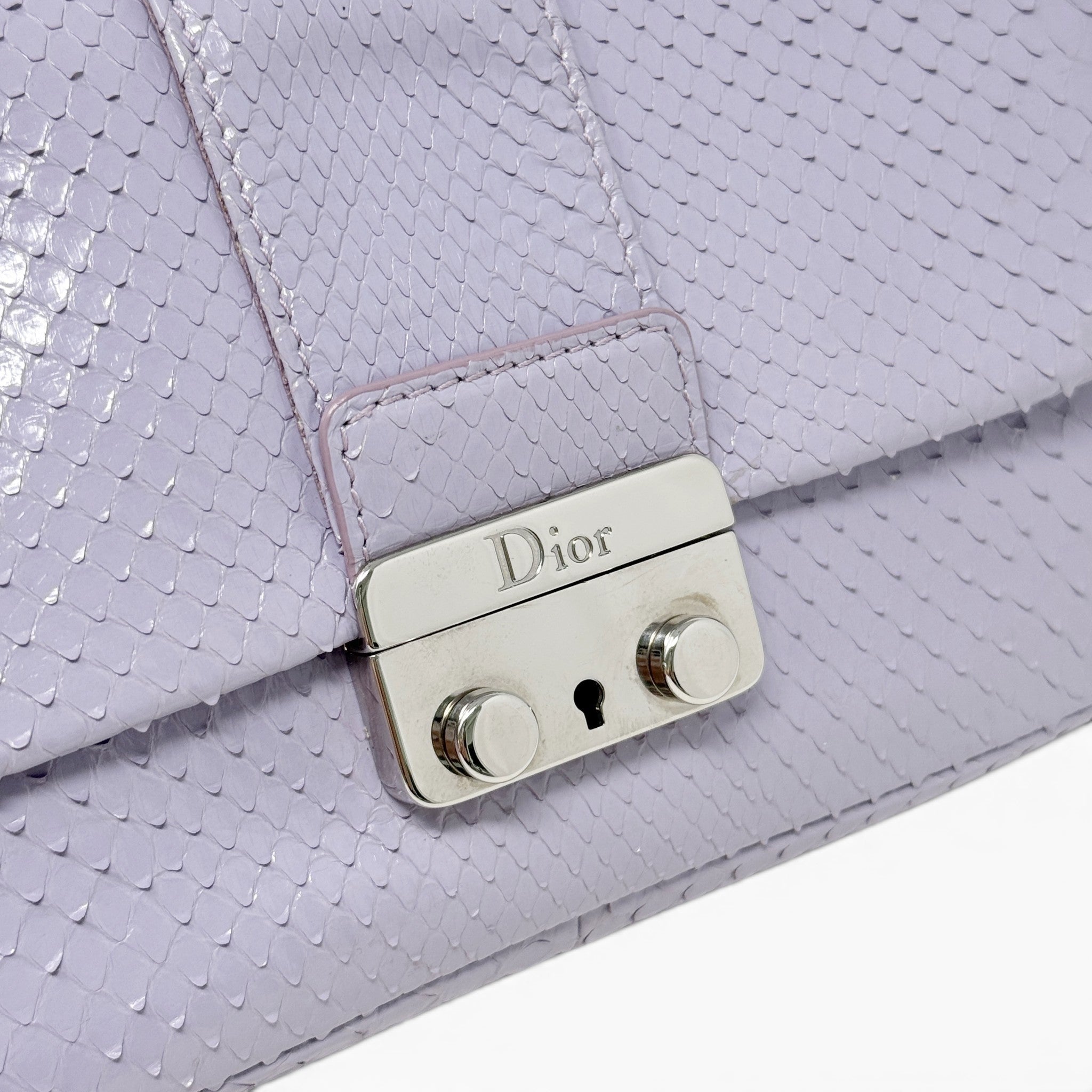 Dior Purple Python Miss Dior Promenade Bag