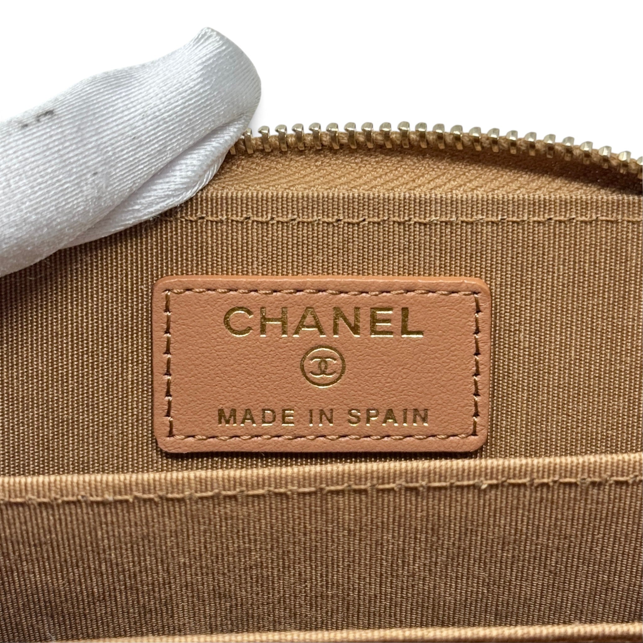 Chanel Caramel 19 Zippy Coin Purse