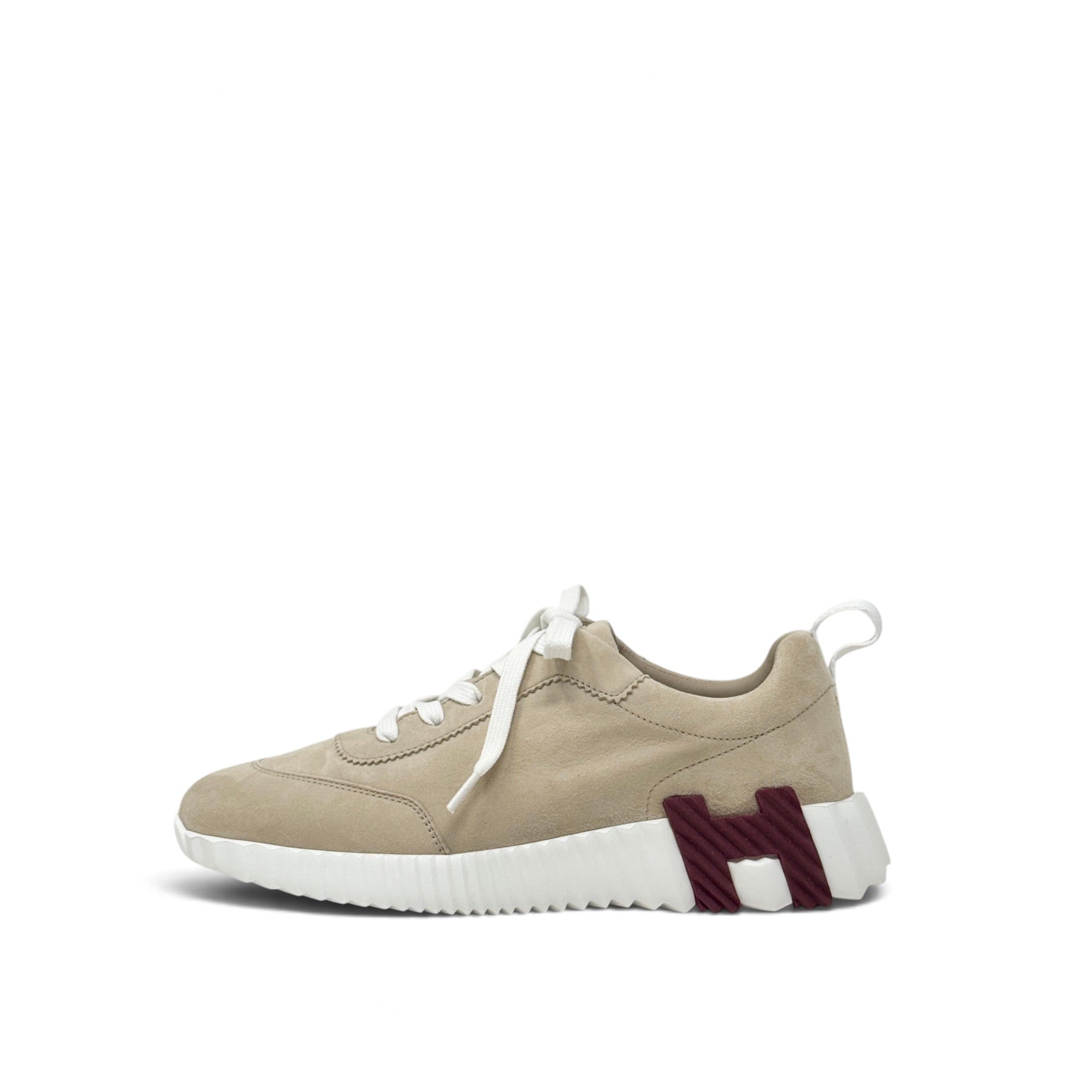 Hermes Beige Bouncing Sneakers 36
