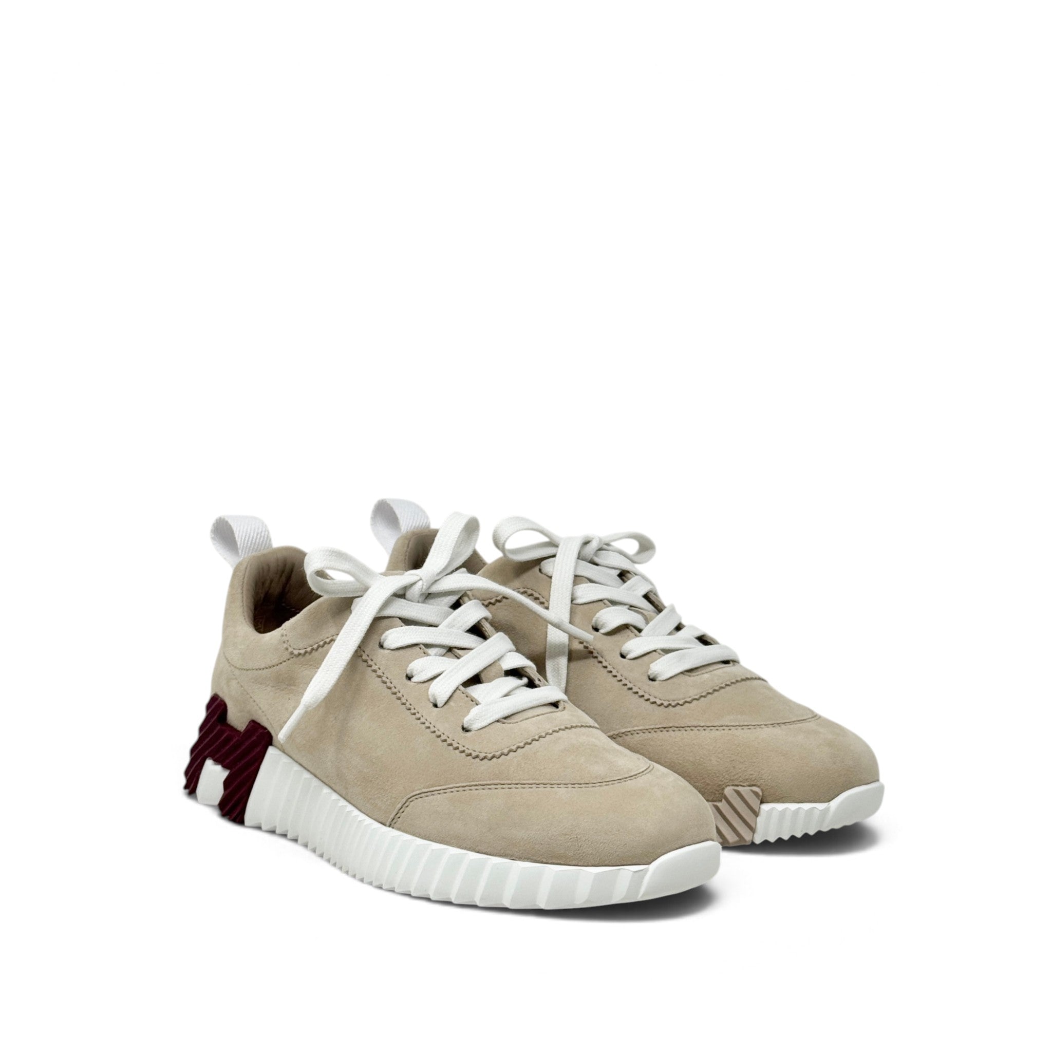 Hermes Beige Bouncing Sneakers 36