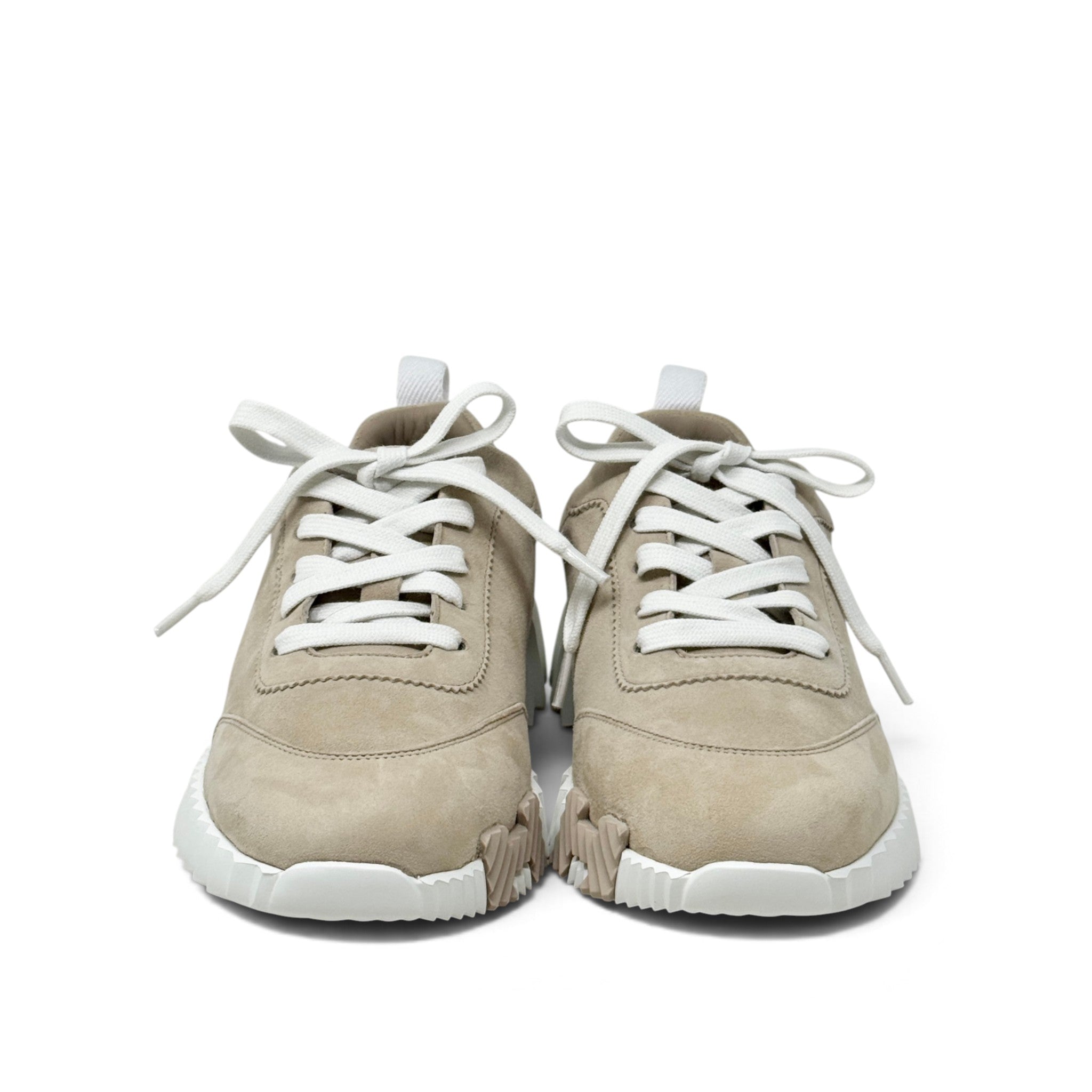 Hermes Beige Bouncing Sneakers 36