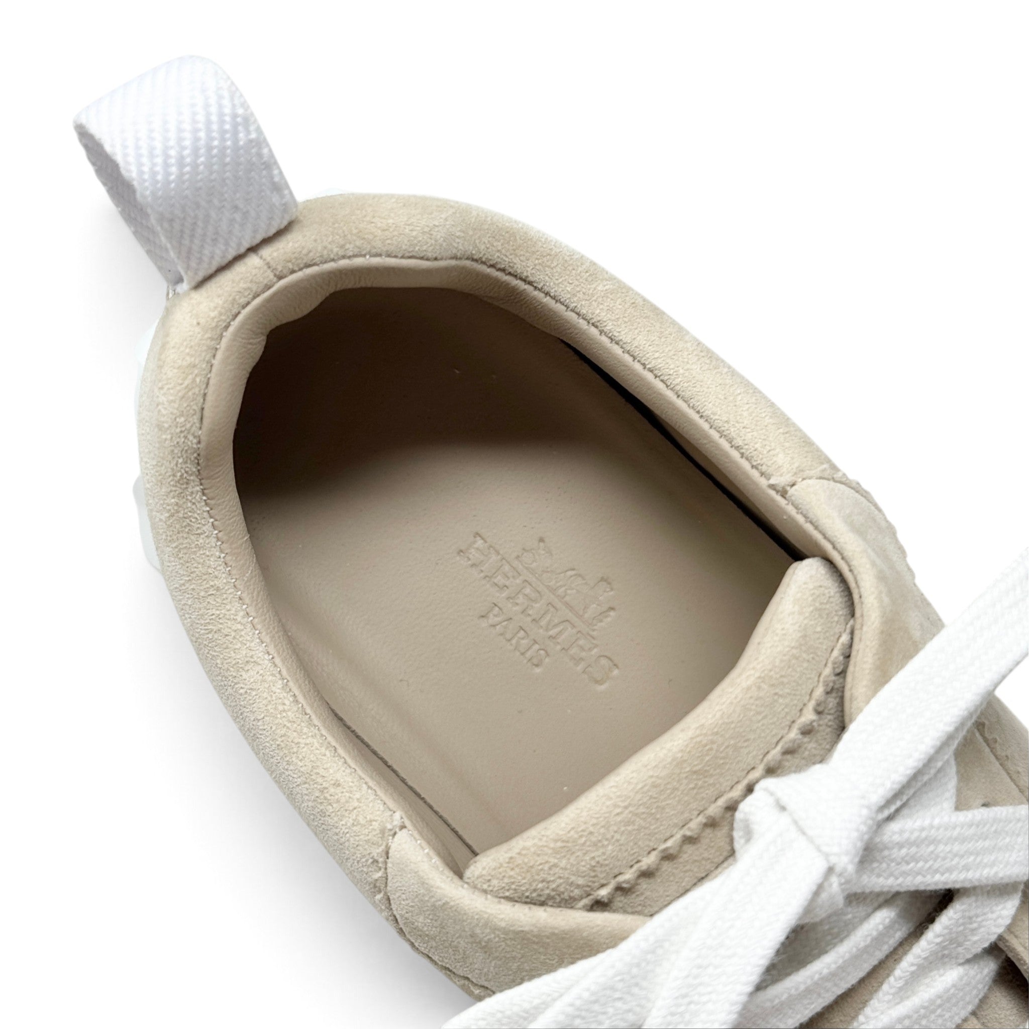 Hermes Beige Bouncing Sneakers 36
