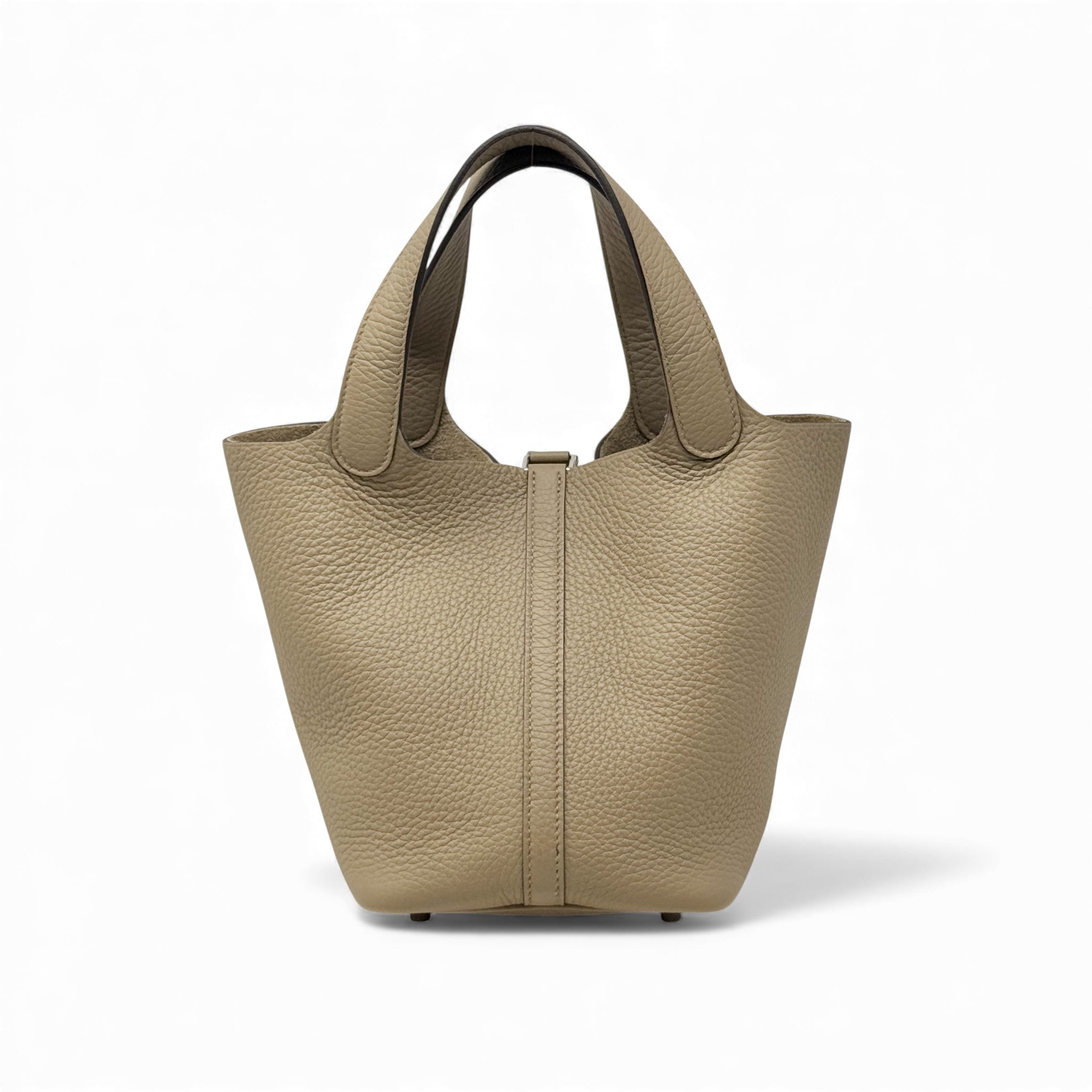 Hermes Beige Marfa Clemence Picotin 18