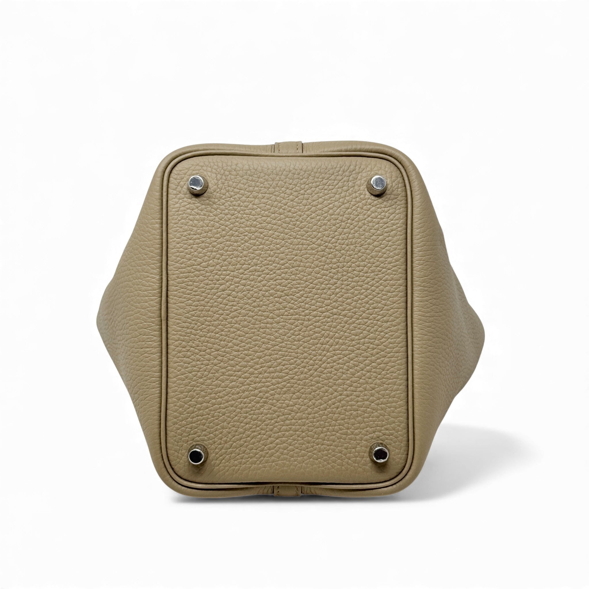 Hermes Beige Marfa Clemence Picotin 18