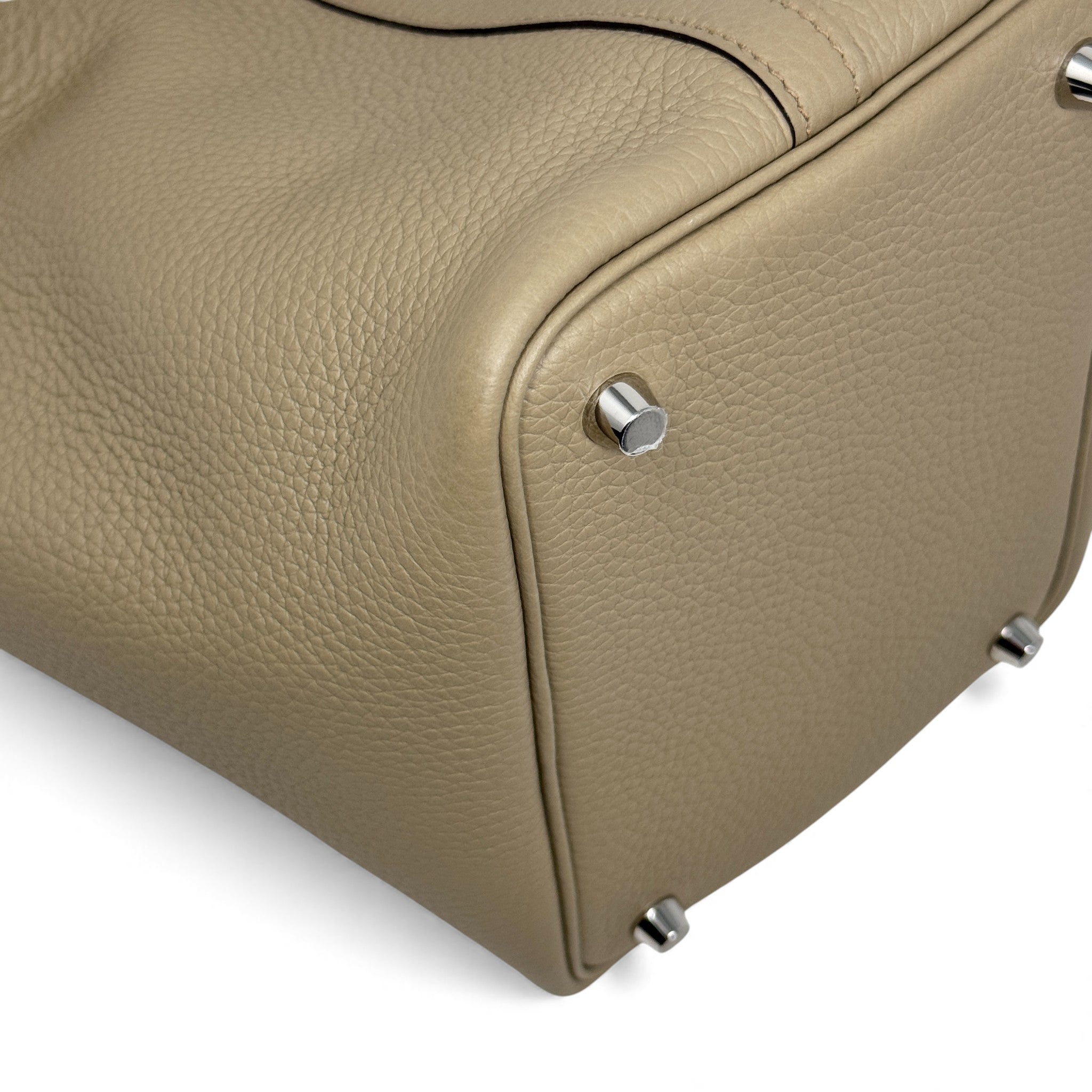 Hermes Beige Marfa Clemence Picotin 18