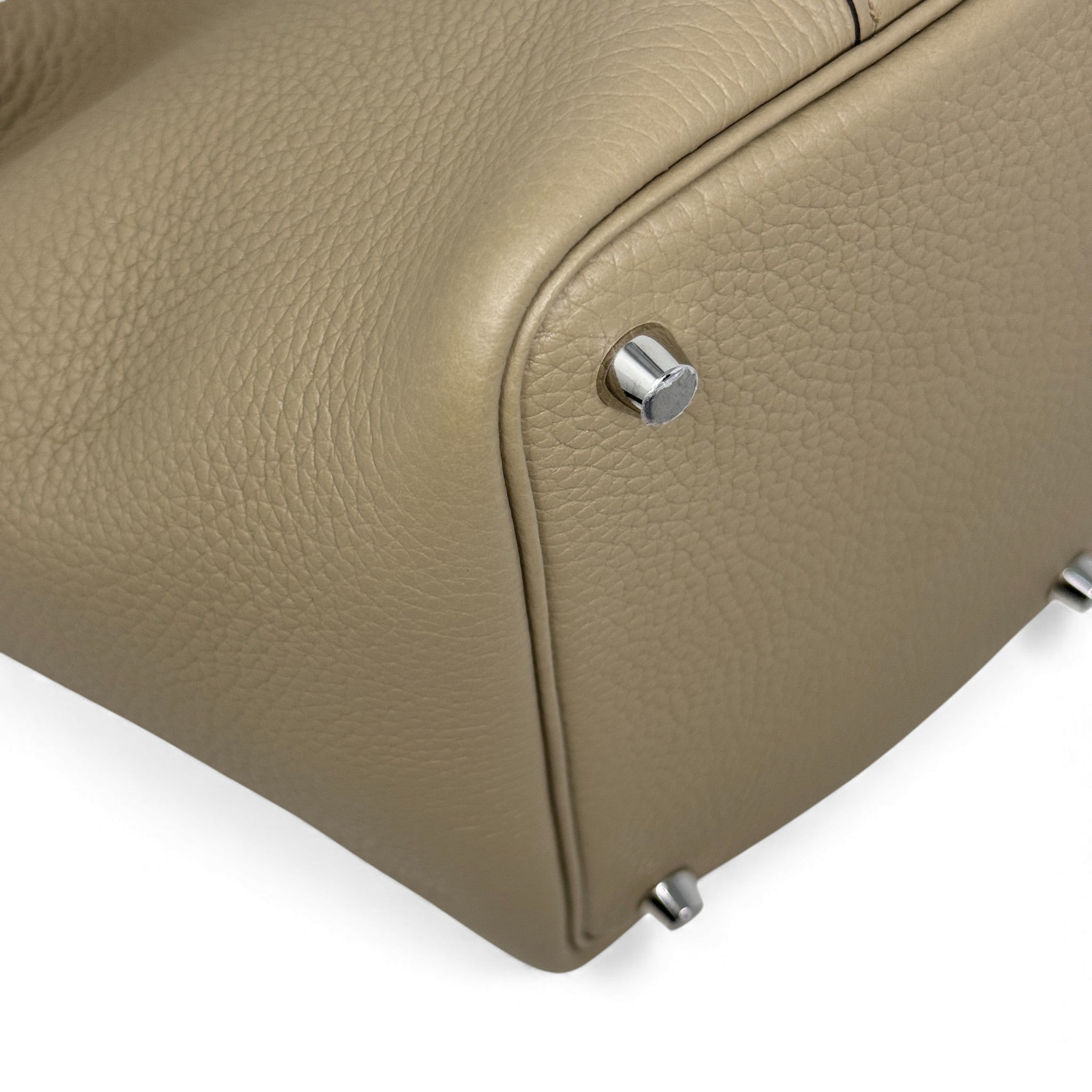 Hermes Beige Marfa Clemence Picotin 18