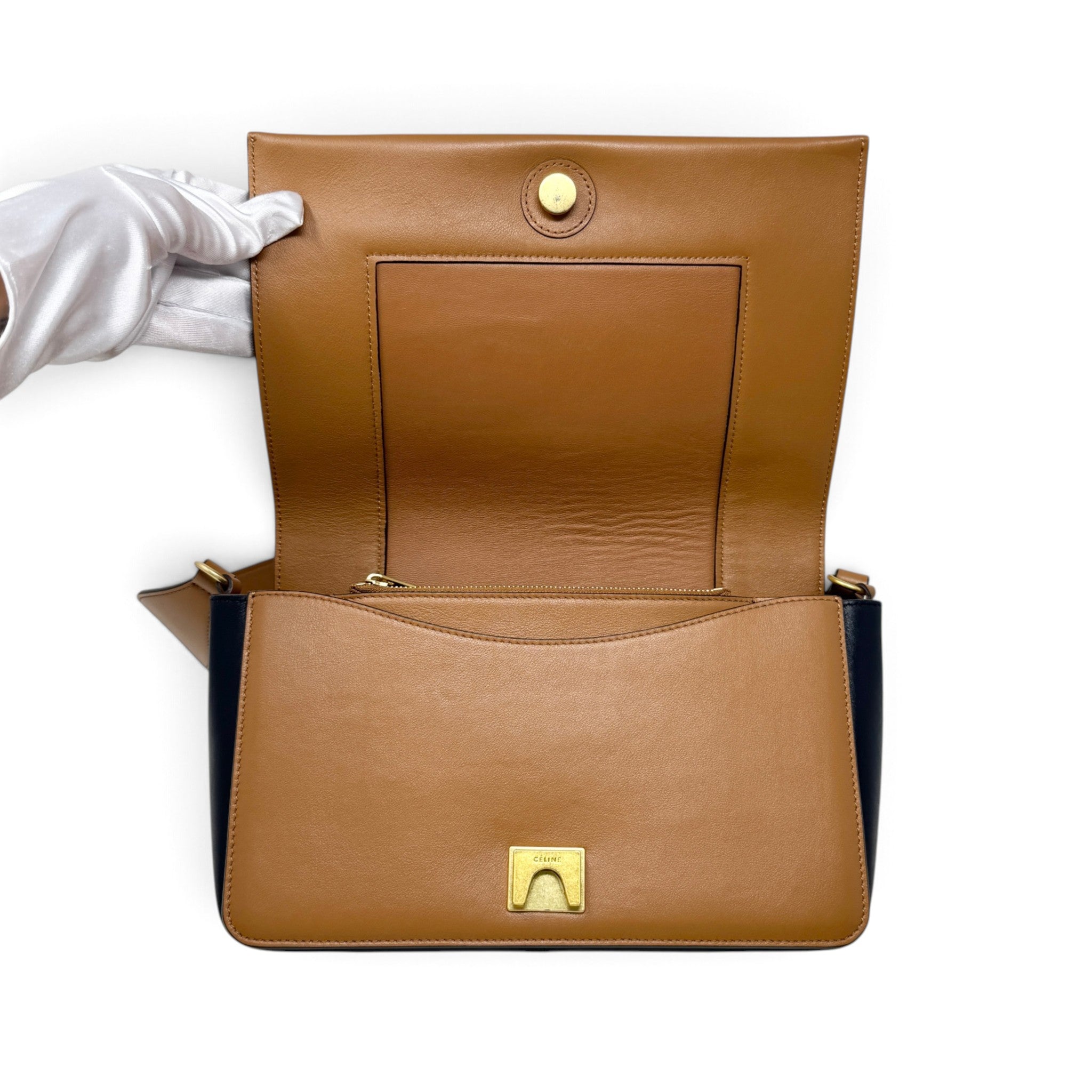 Celine Brown Medium Frame Bag