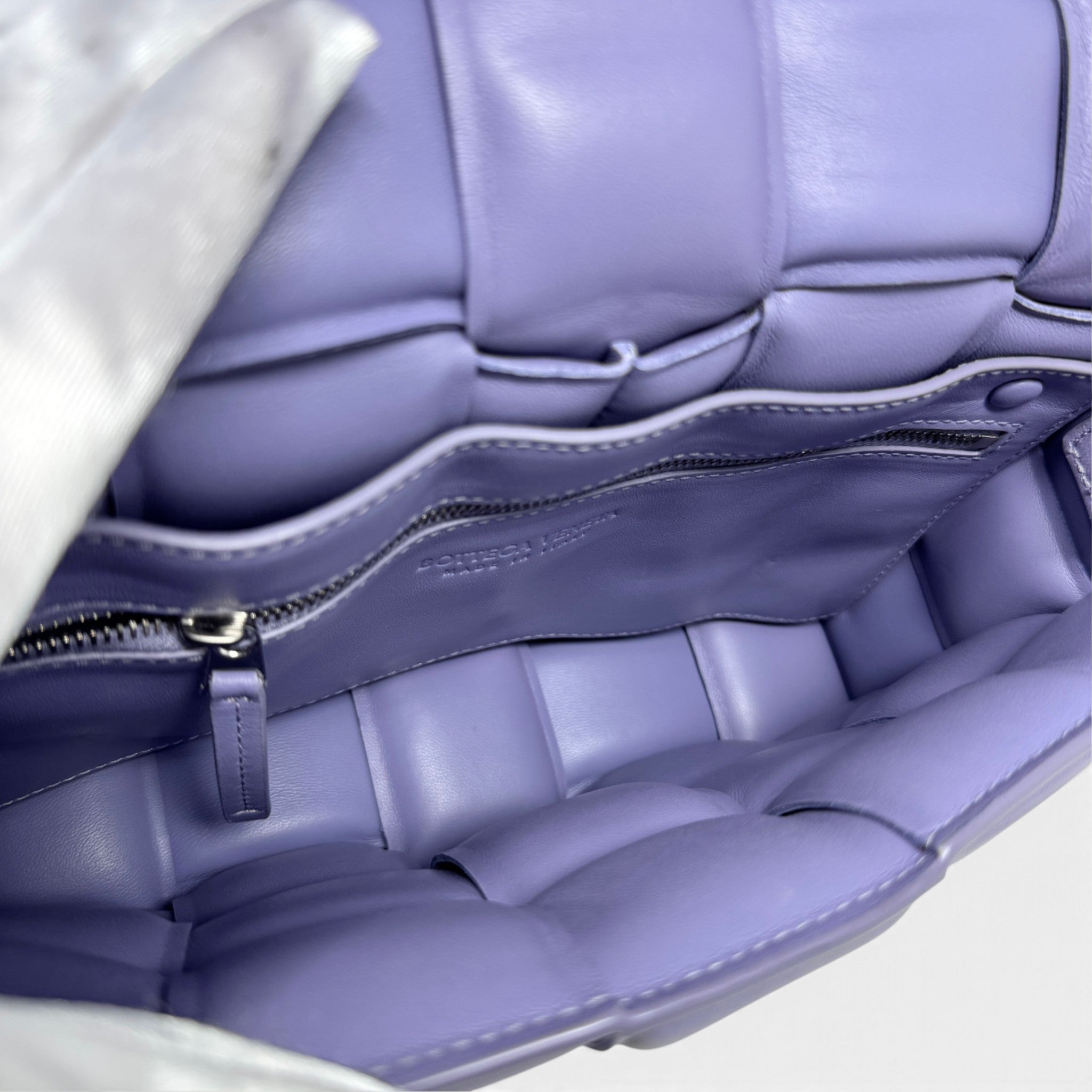 Bottega Veneta Purple Padded Cassette Bag