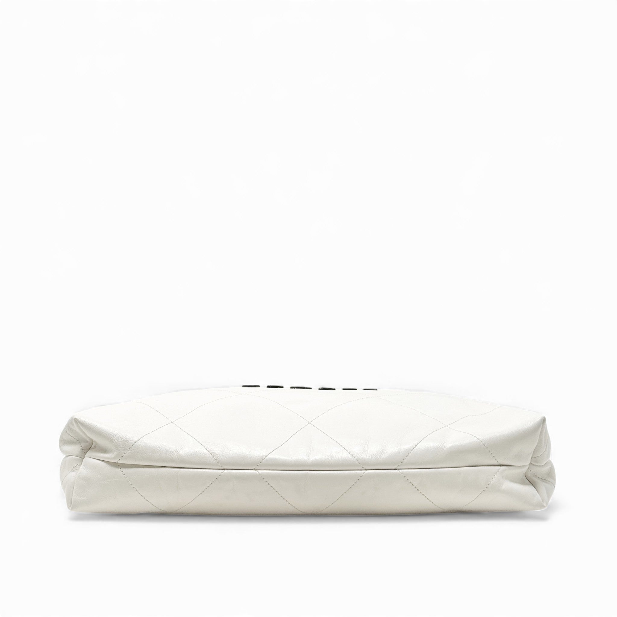 Chanel White Small 22 Hobo With Pouch