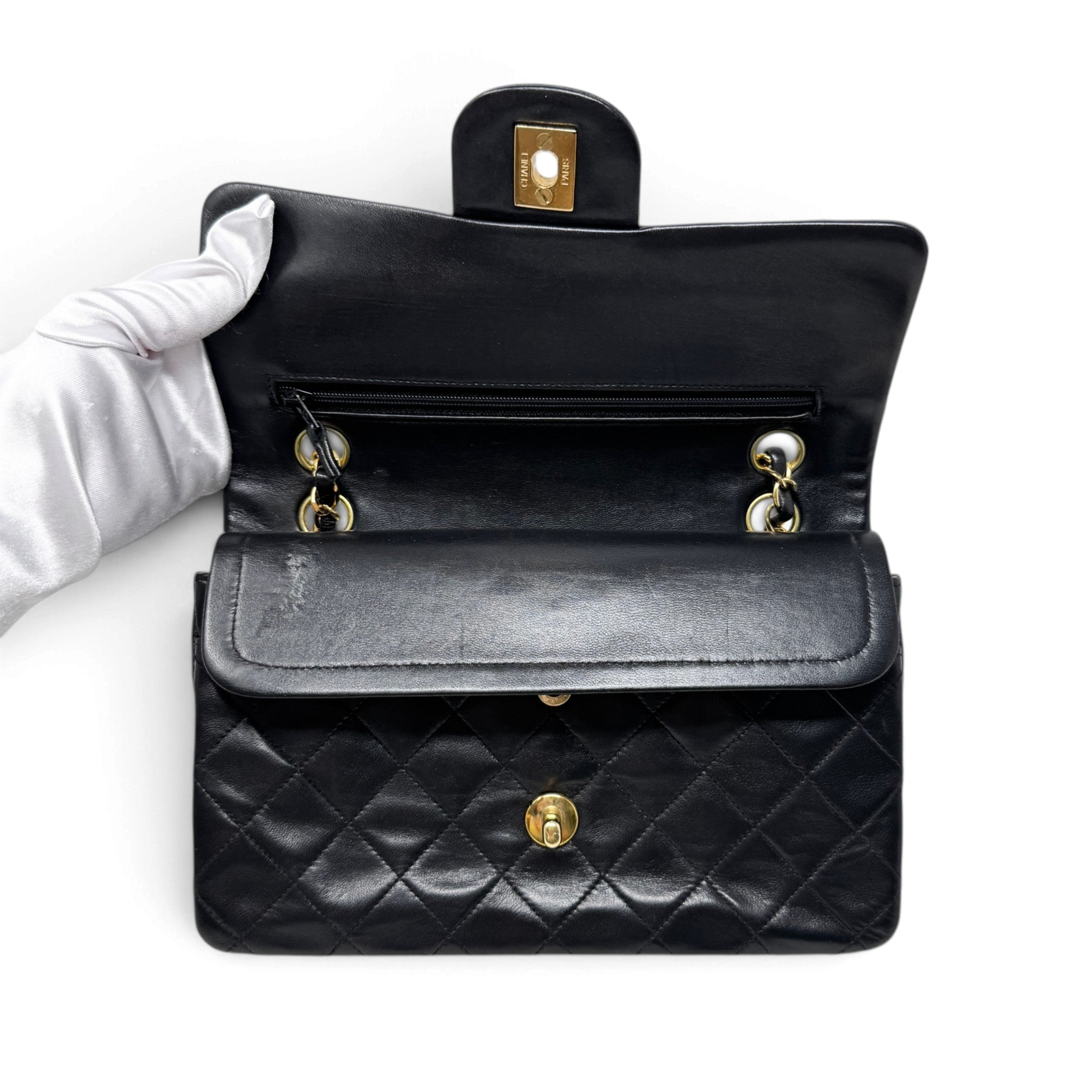 Chanel Black Small Vintage Classic Flap
