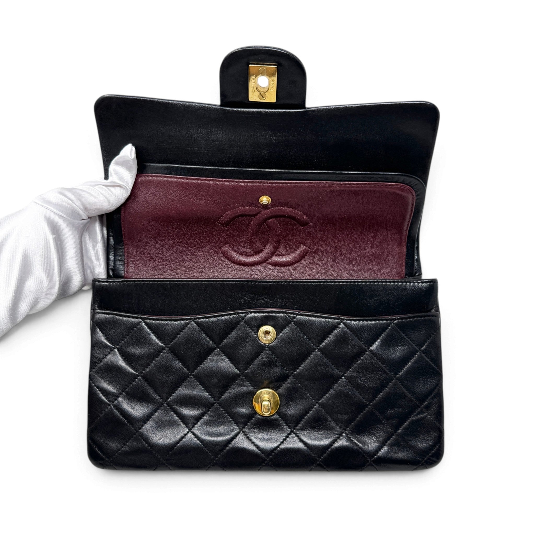 Chanel Black Small Vintage Classic Flap