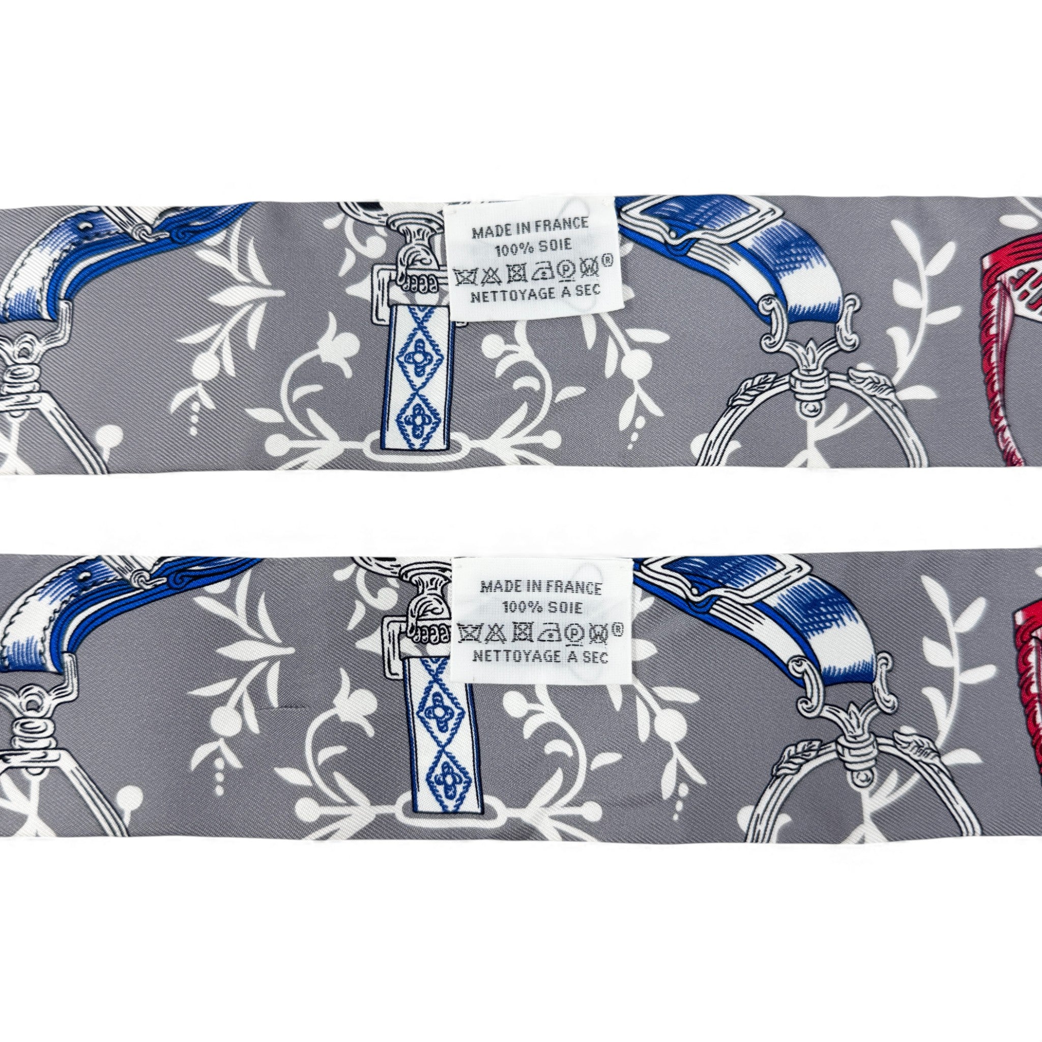 Hermes La Maison Des Carres Silk Twilly x2