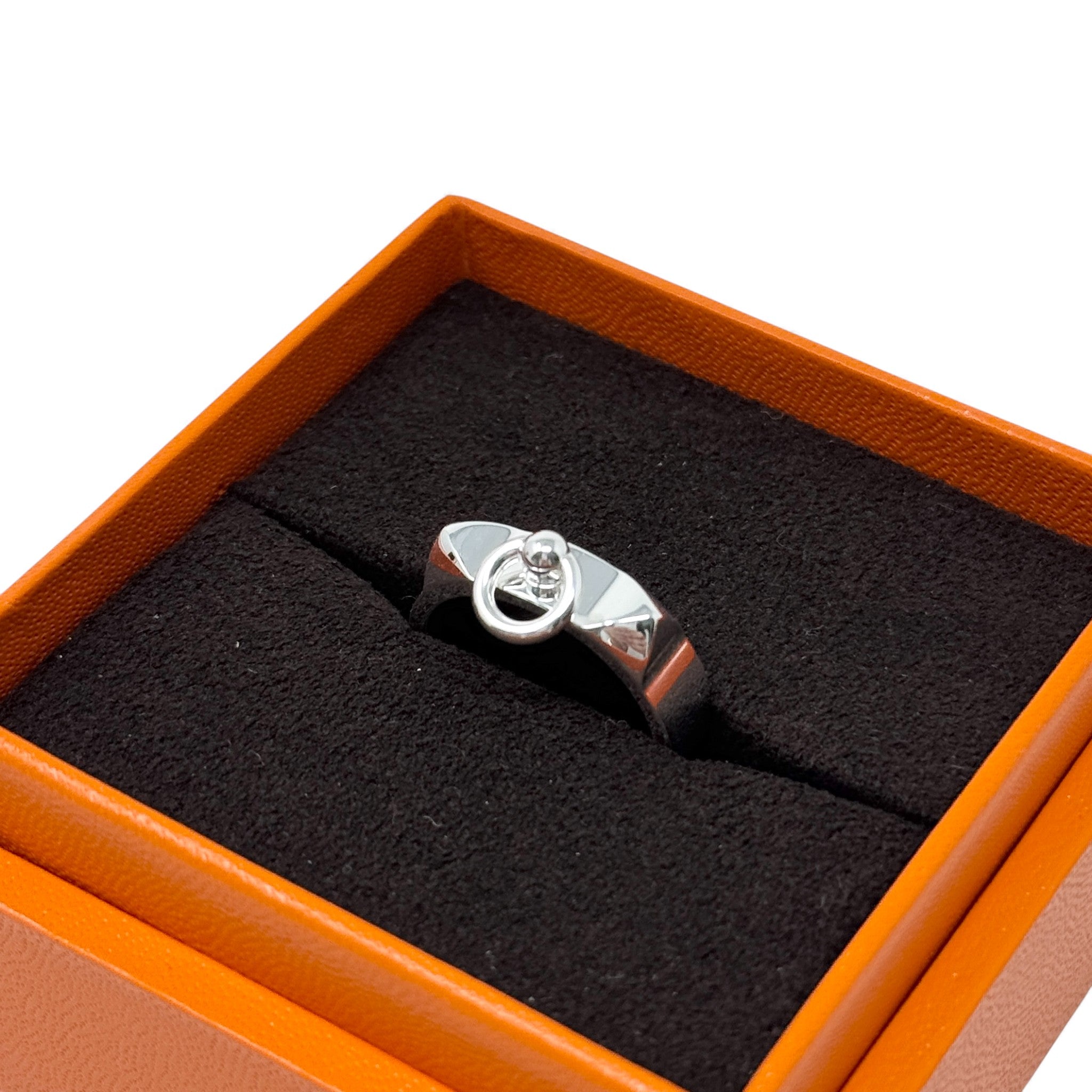 Hermes Silver Collier De Chien Ring