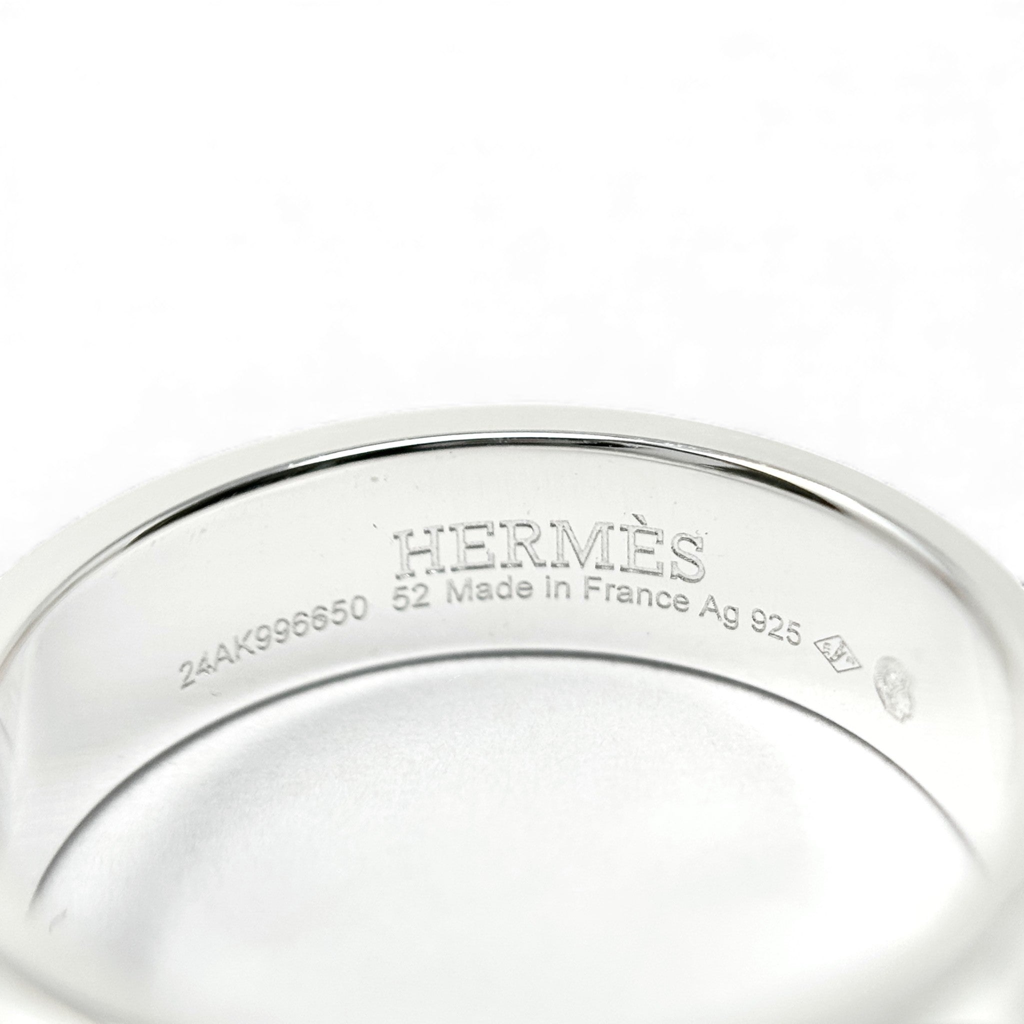 Hermes Silver Collier De Chien Ring
