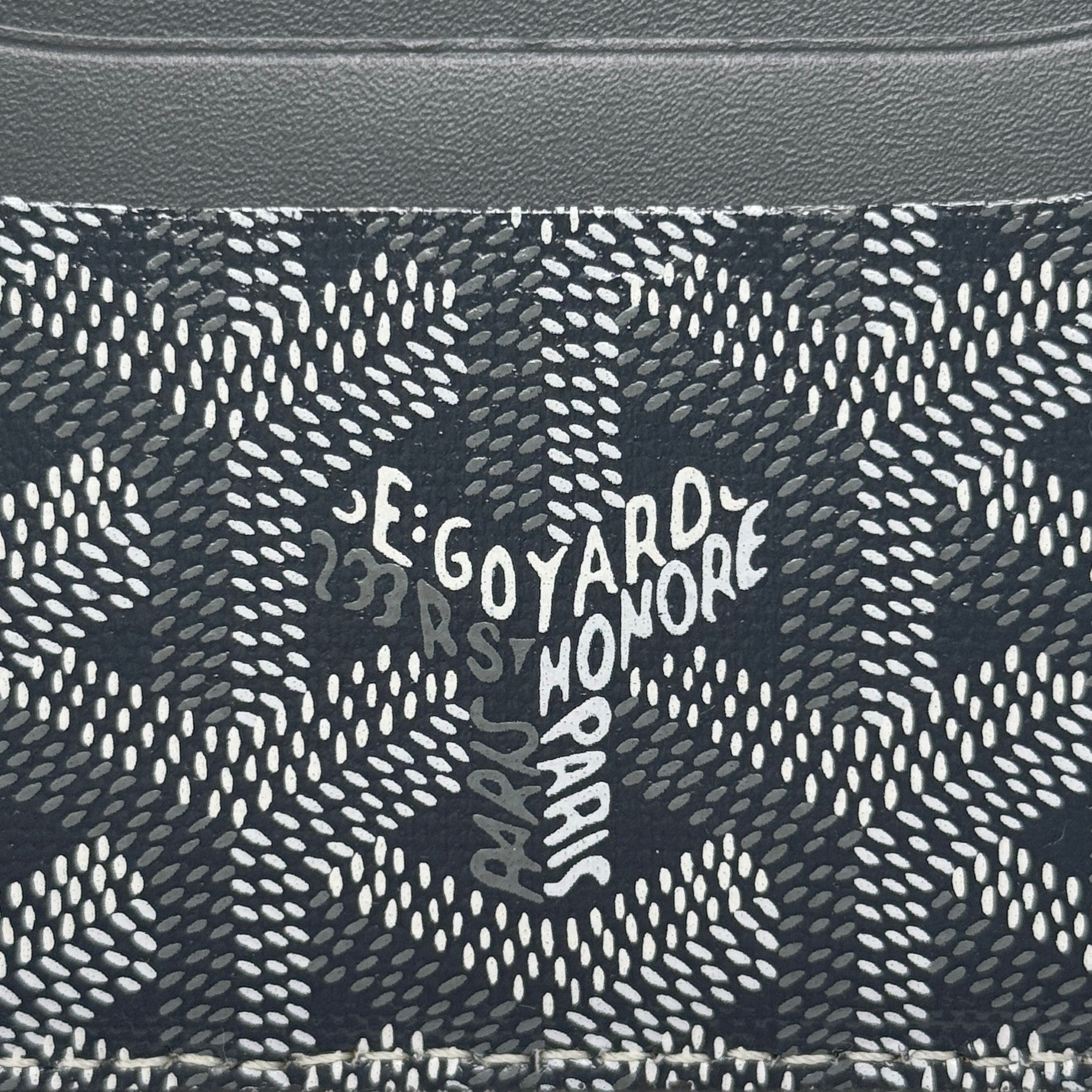 Goyard Grey Saint Sulpice Goyardine Card Holder