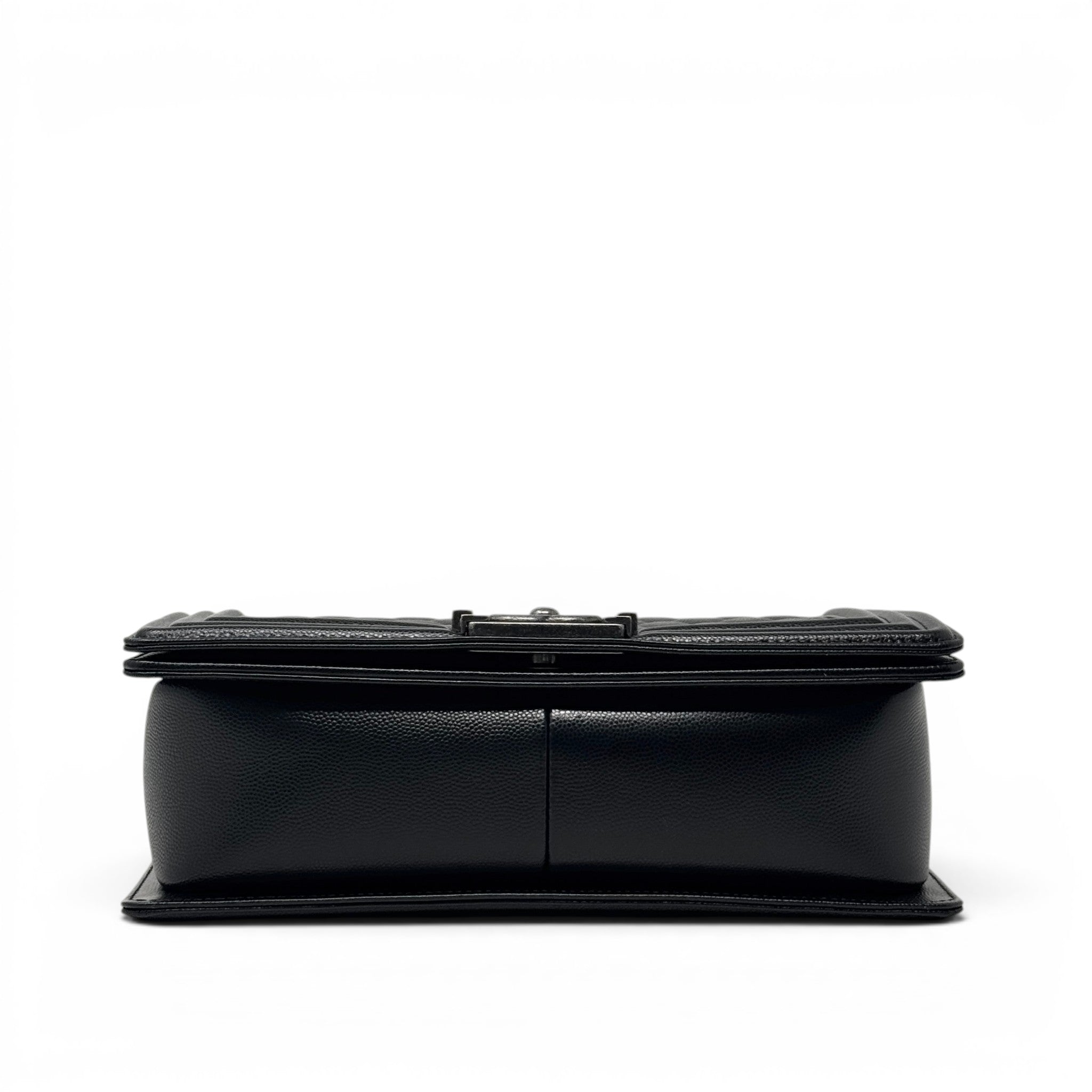Chanel Black Caviar Medium Boy Bag