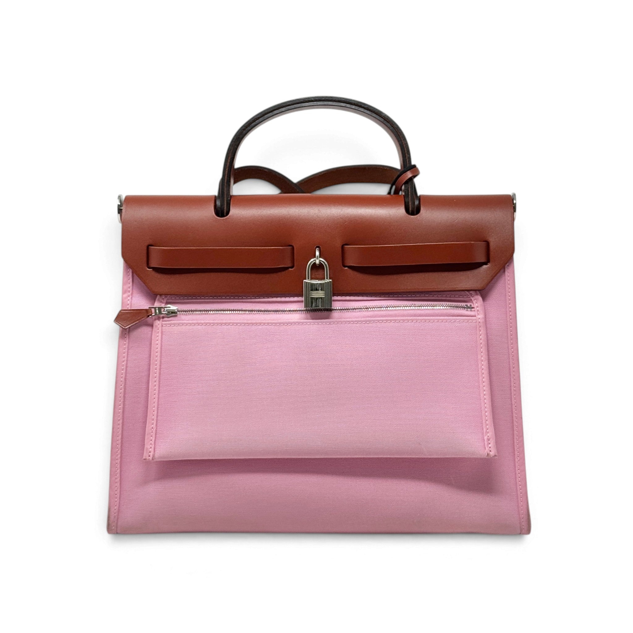 Hermes Bubblegum Canvas Herbag 31