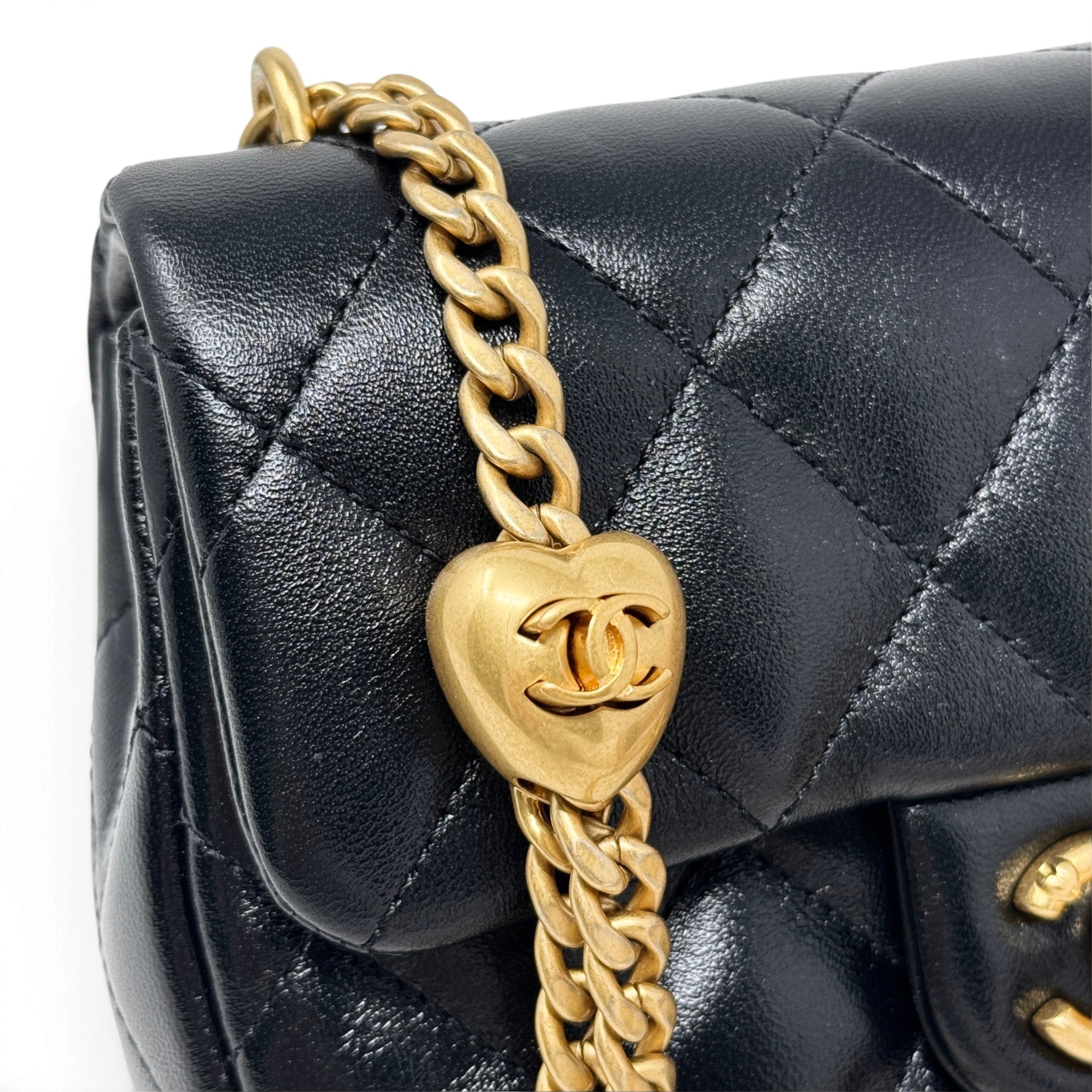 Chanel Black Sweetheart Crush Mini Flap