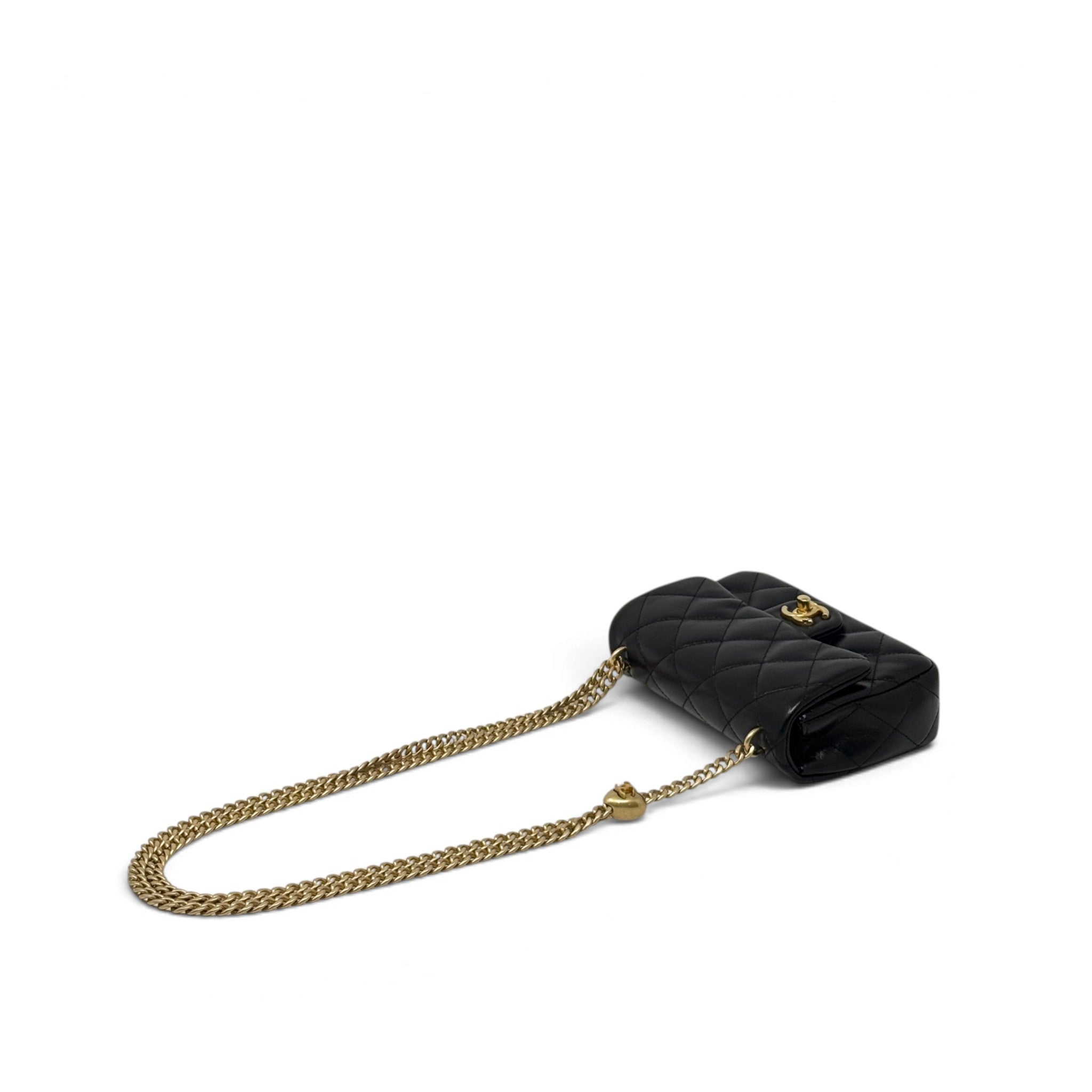 Chanel Black Sweetheart Crush Mini Flap