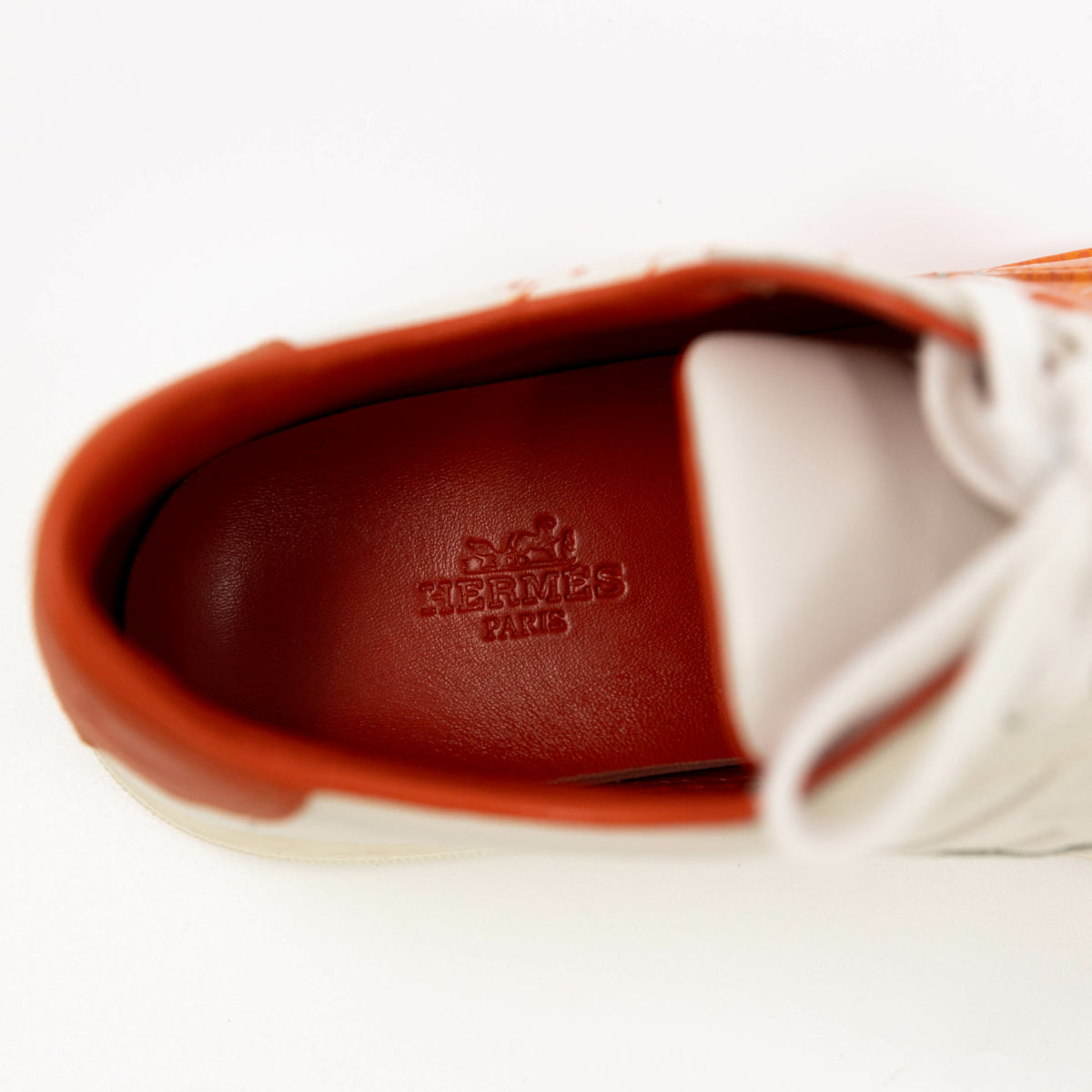 Hermes Orange Splash Quicker Sneaker 37.5