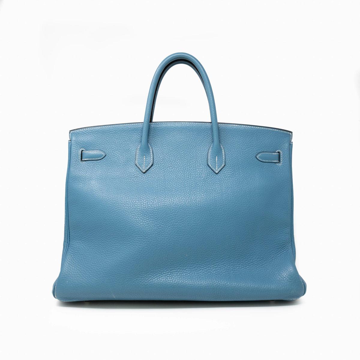 Hermes Togo Blue Jean Birkin 40