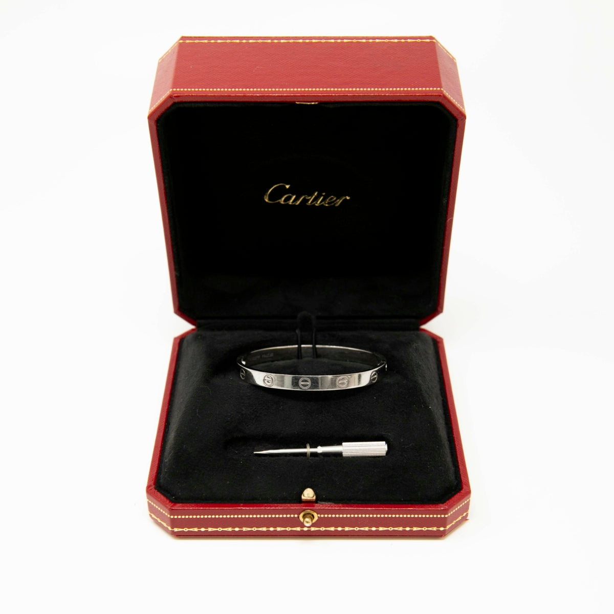 Cartier White Gold Love Bracelet 17
