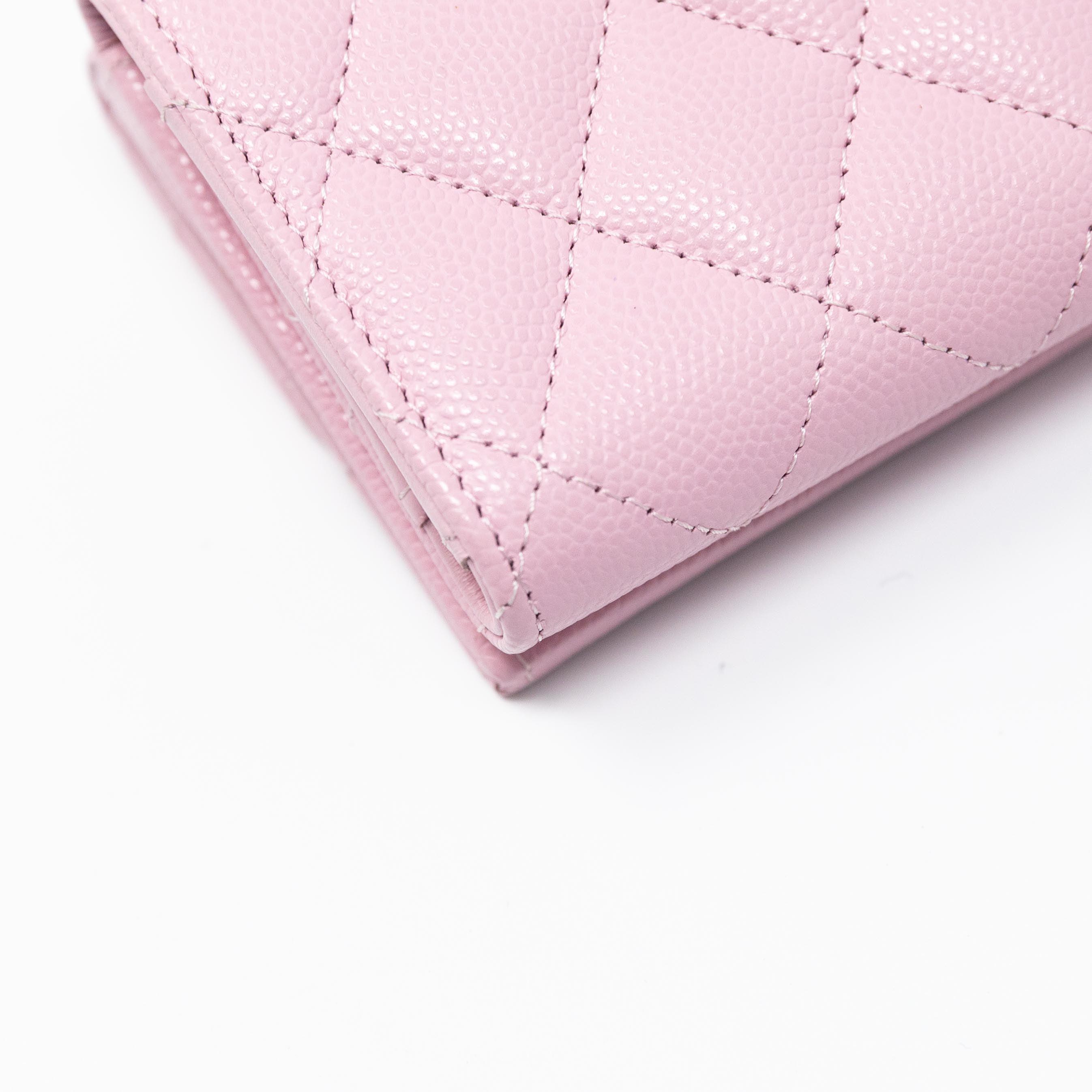 Chanel Pink Trifold Flap Wallet