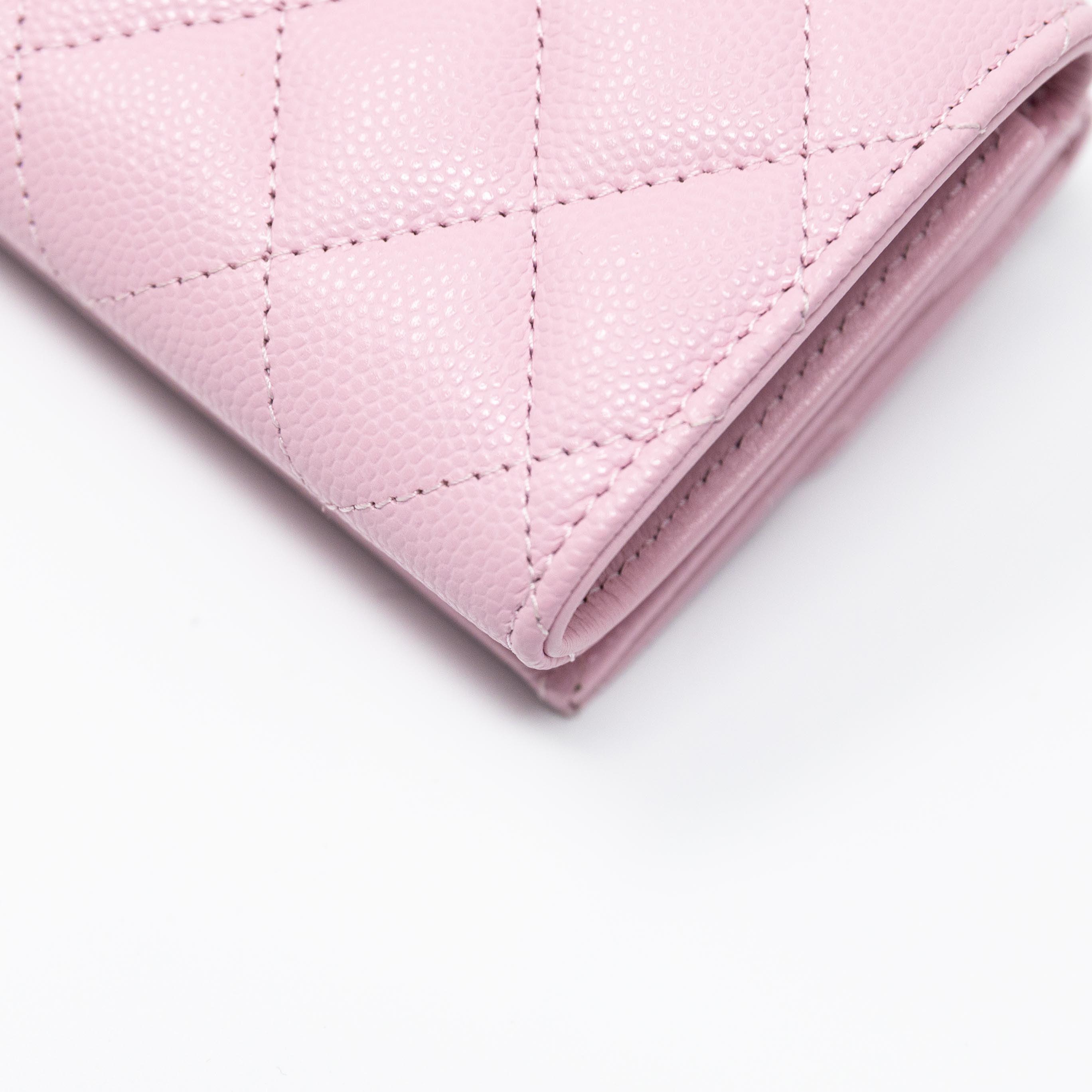 Chanel Pink Trifold Flap Wallet