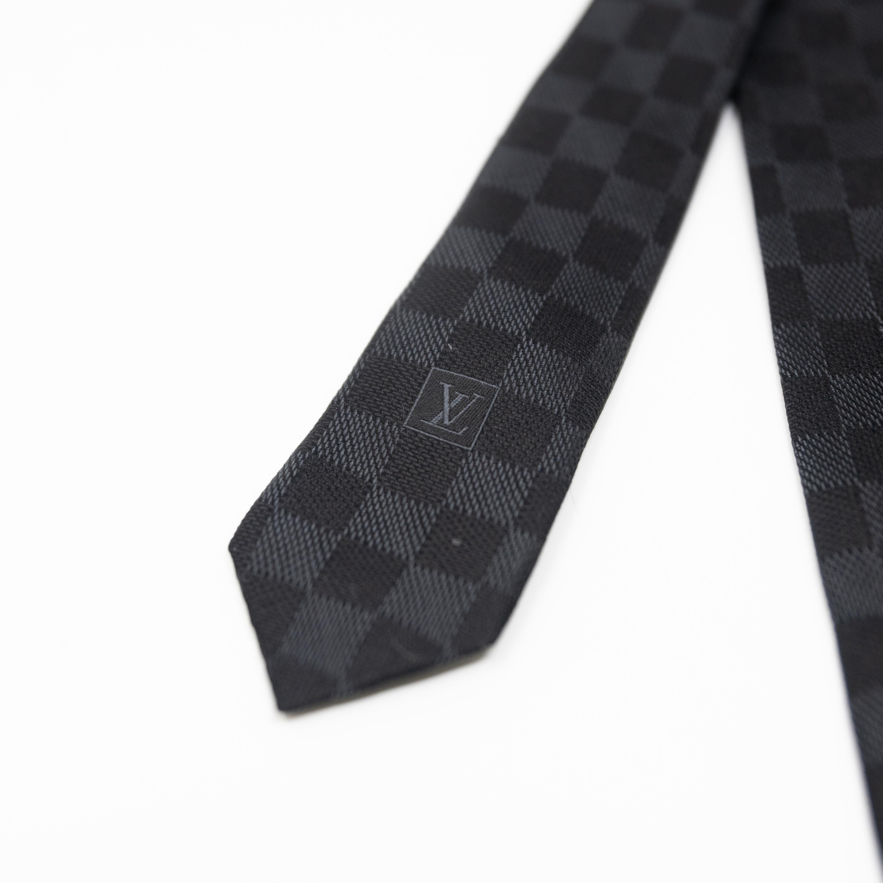 Louis Vuitton Black Damier Classique Tie